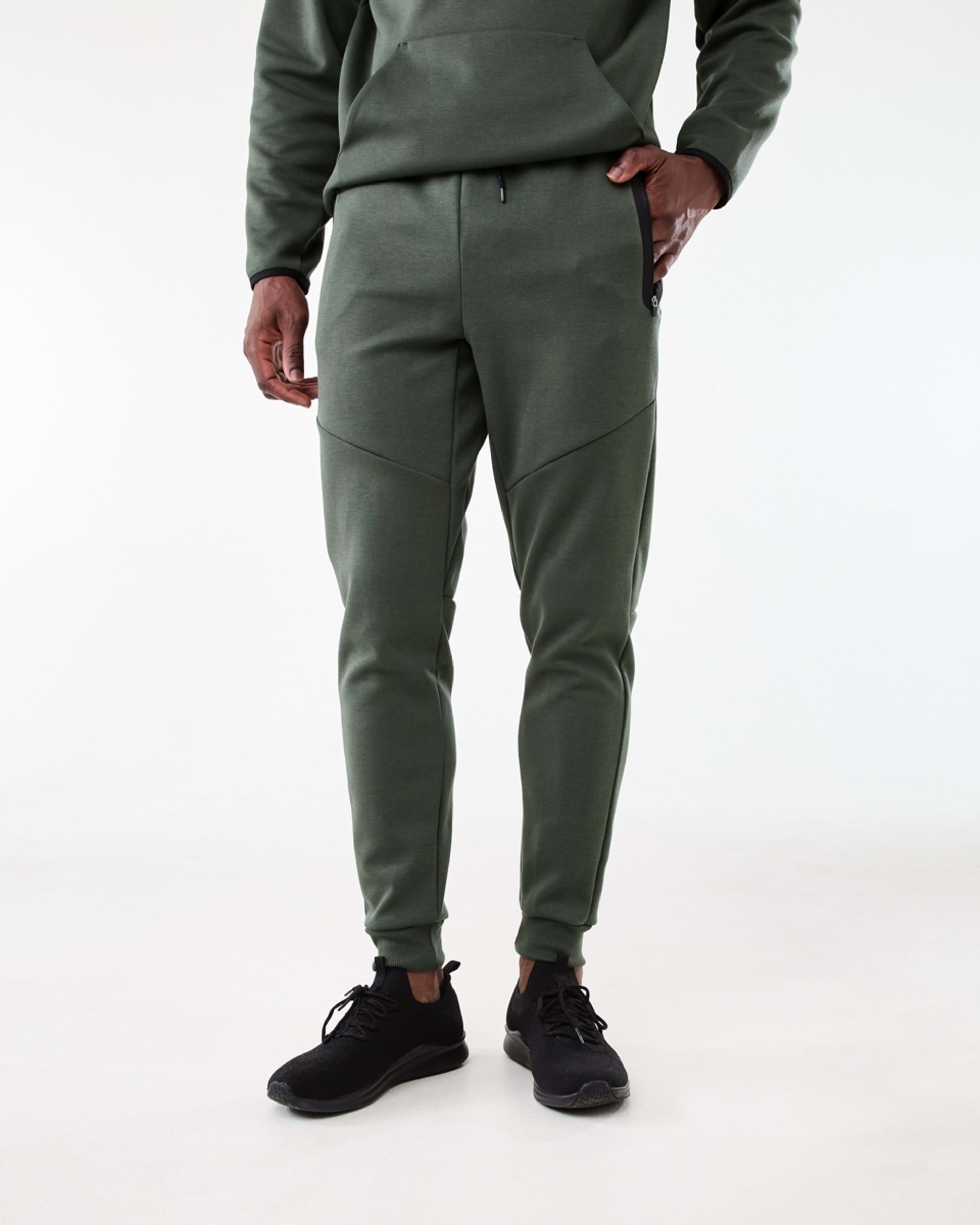 1 Active Mens Sports Joggers DEEPEST GREEN, 1 of 6