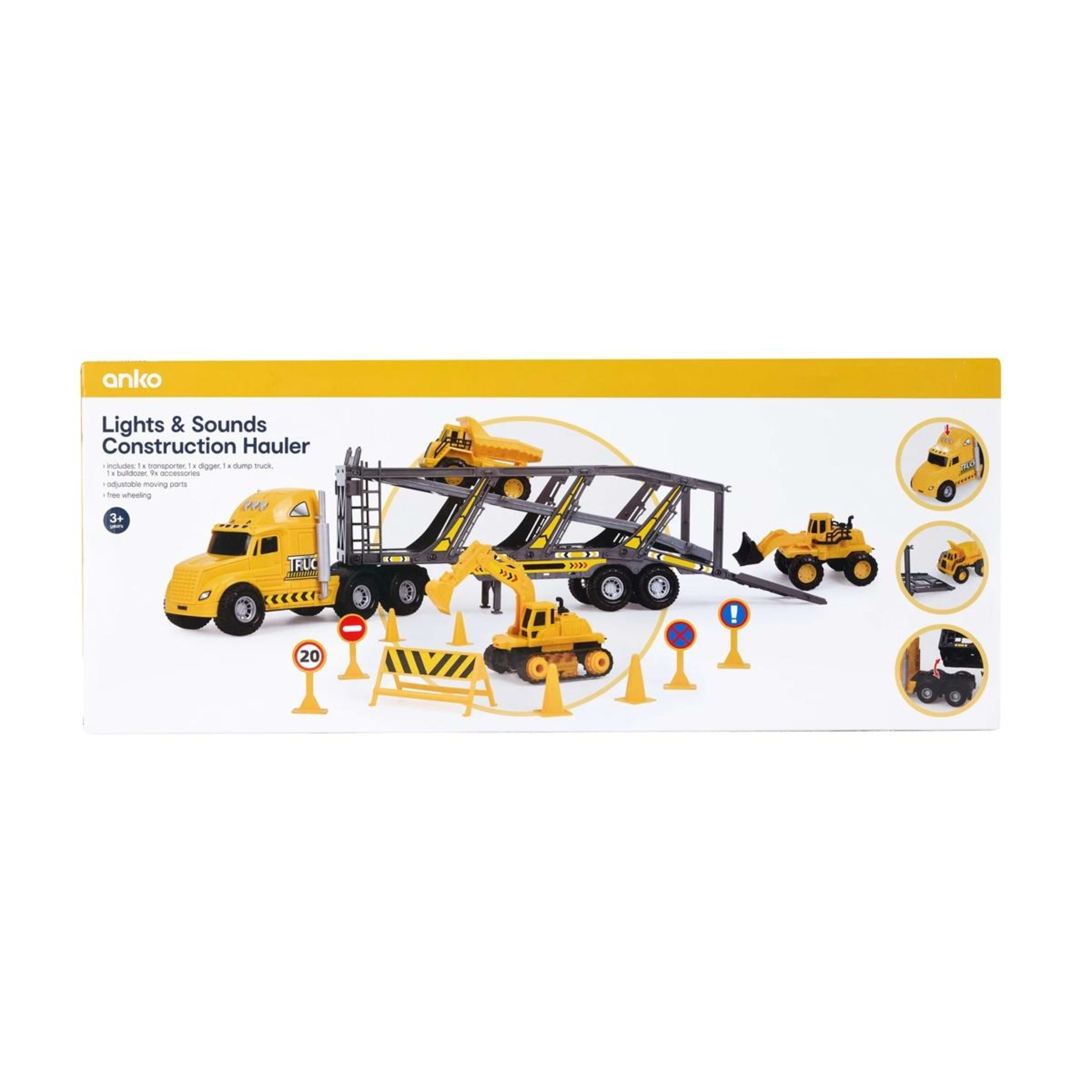 7 Lights and Sounds Construction Hauler Playset, 7 of 10