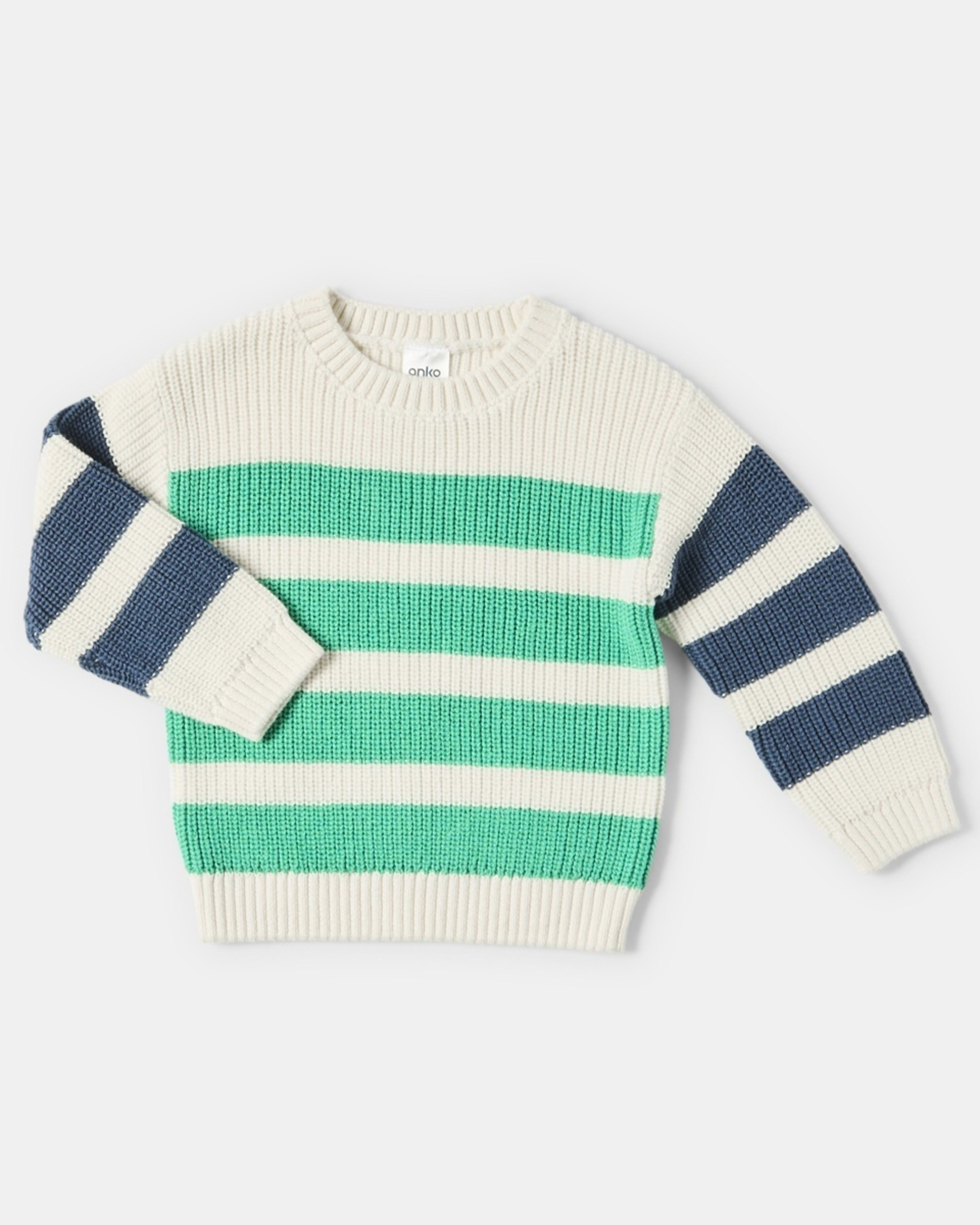 1 Stripe Rib Knit Top Knit Stripe Boys