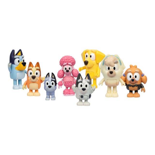 8 Pack Bluey Neighbourhood Friends Exclusive Playset - Kmart