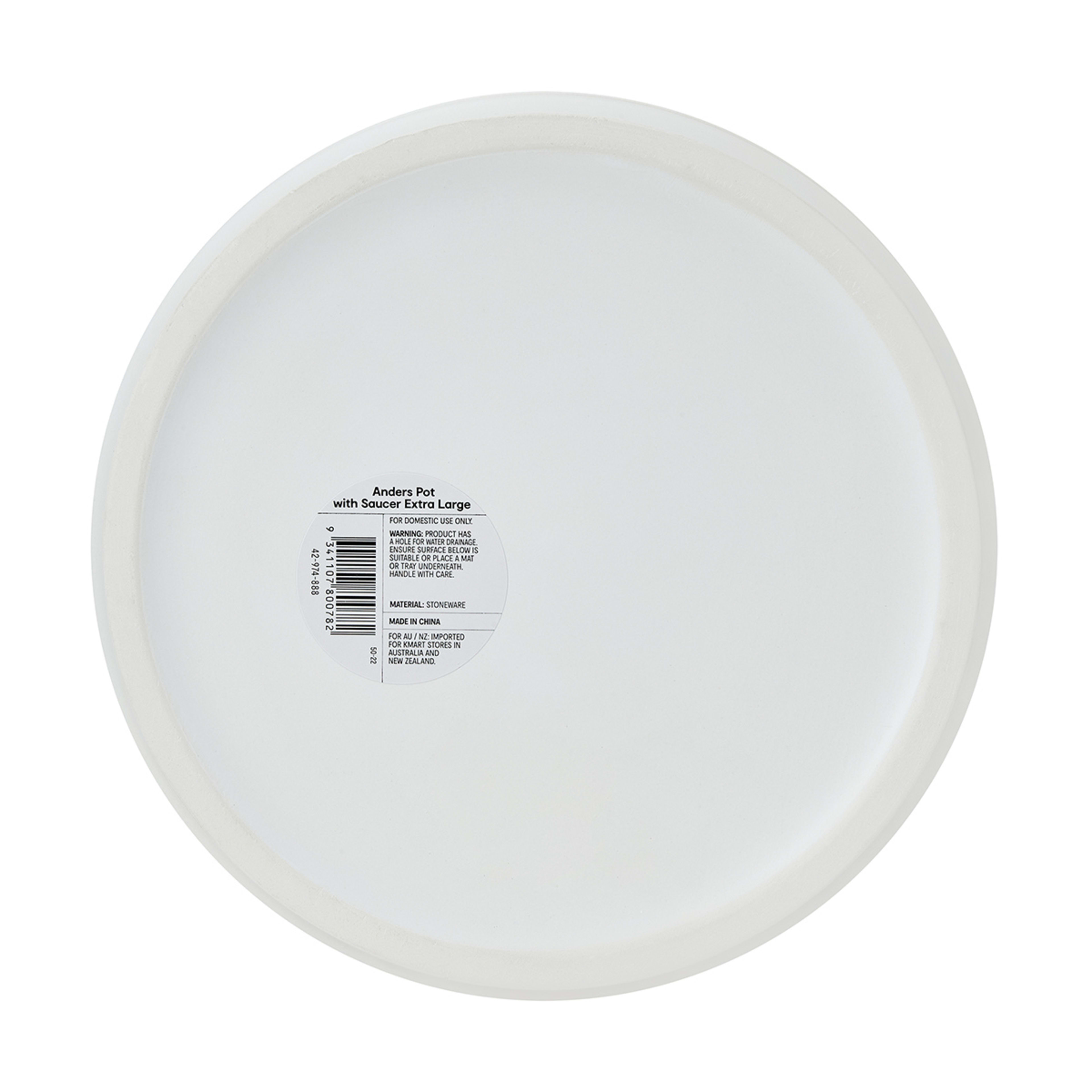 Anders Pot with Saucer Extra Large Kmart