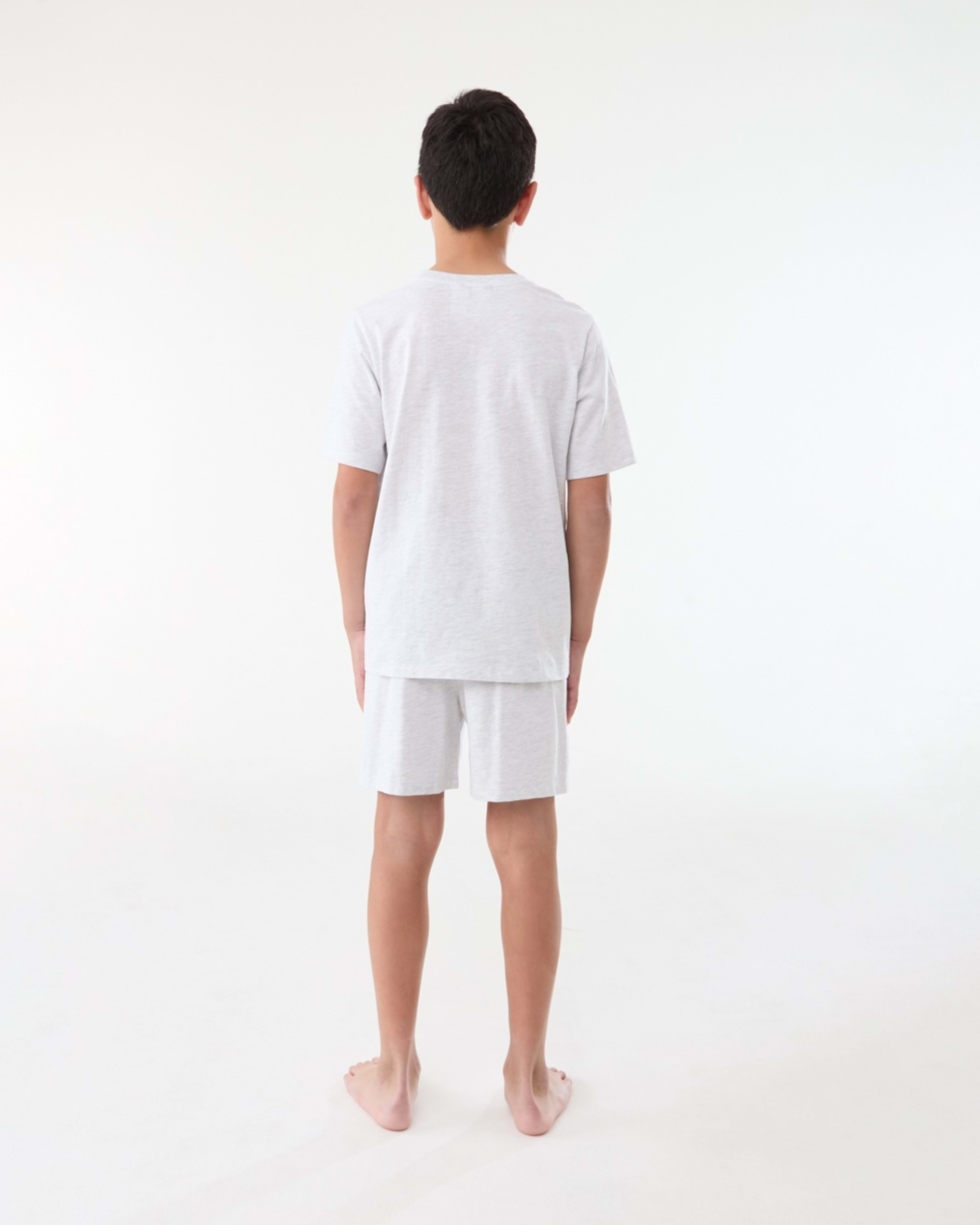 2 Short Sleeve Top Knit Pyjama Set WHITE MARLE NYC, 2 of 6