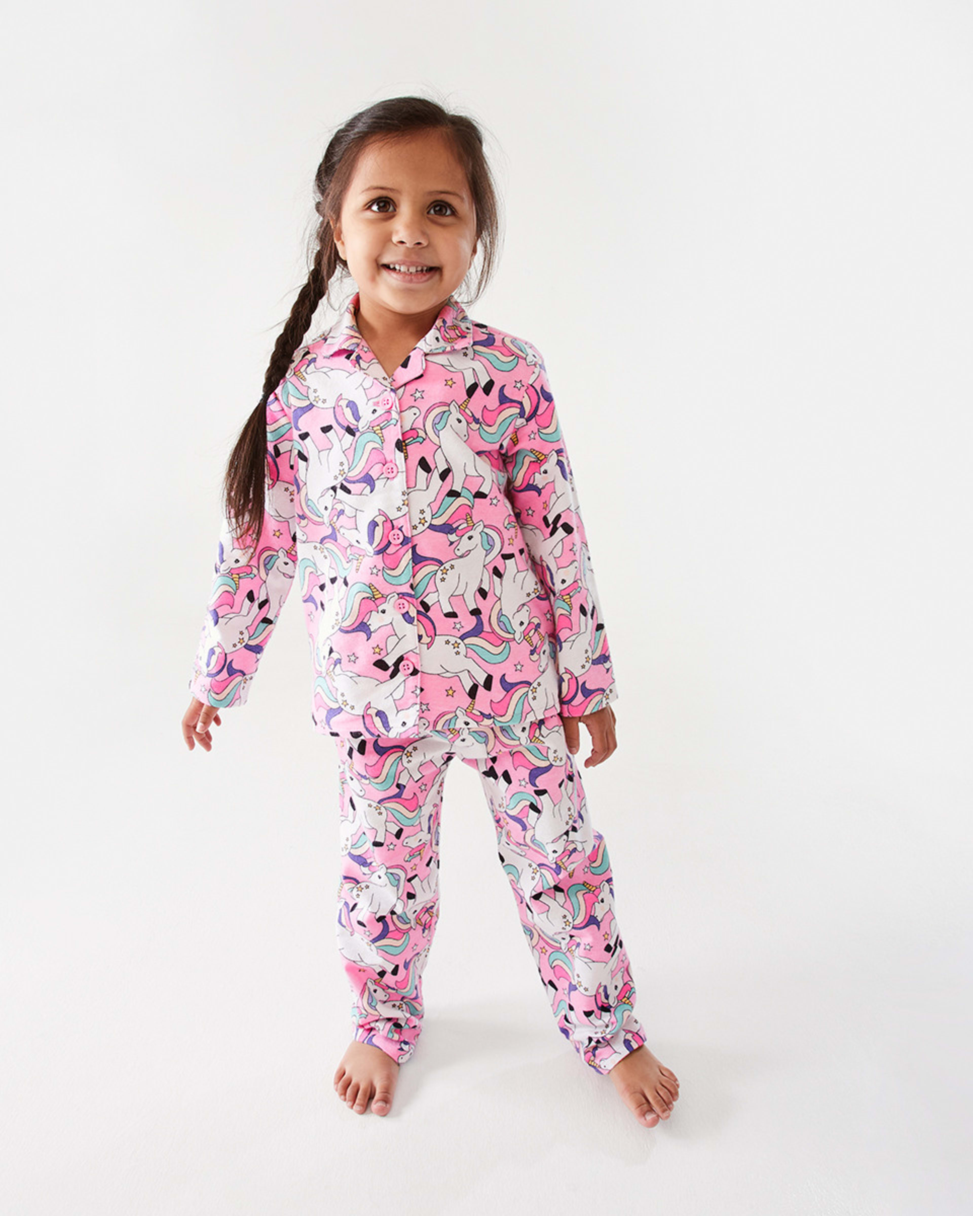 1 Flannelette Pyjama Set Unicorn