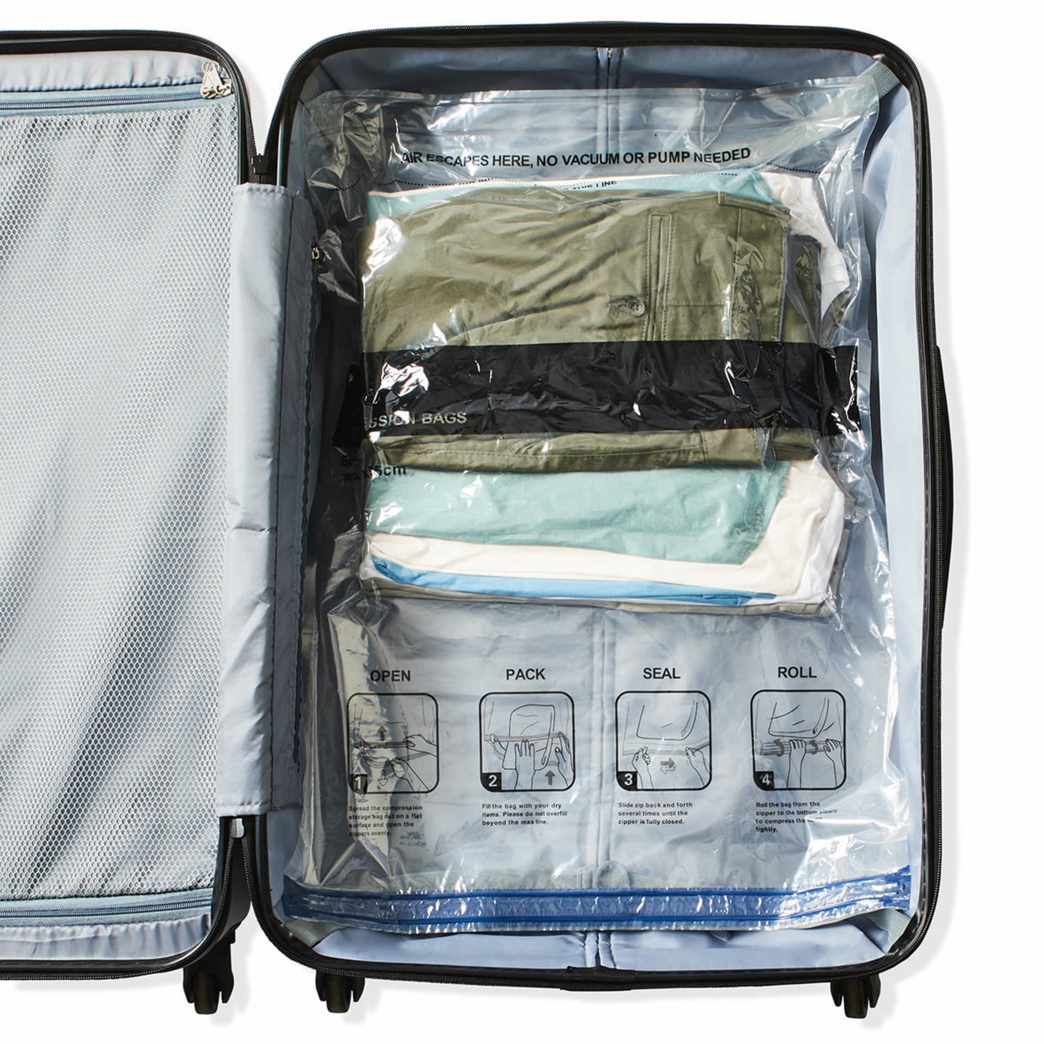 4 Pack Extra Large Travel Compression Storage Bags Kmart