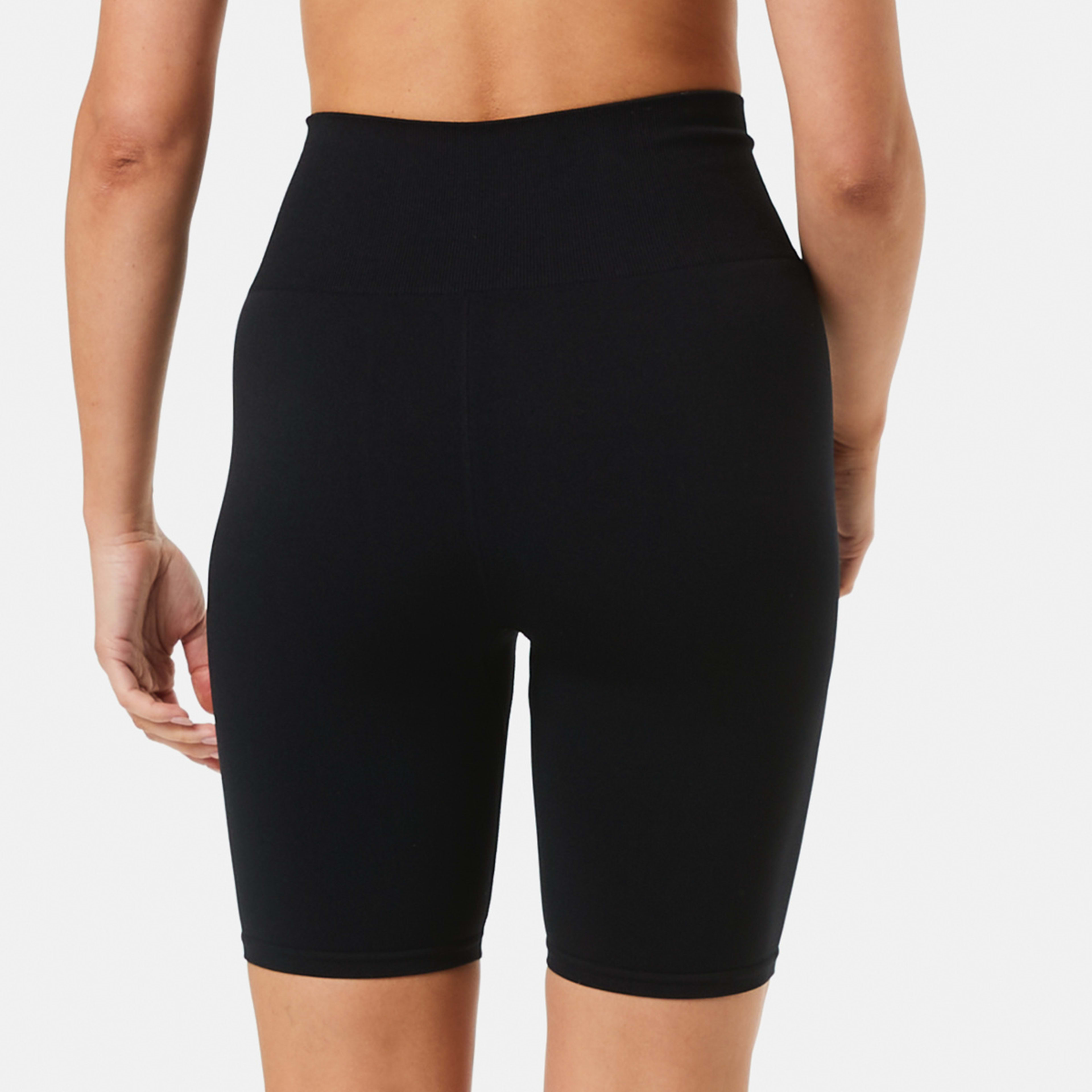 3 Active Womens Seamfree Bike Shorts Black, 3 of 6