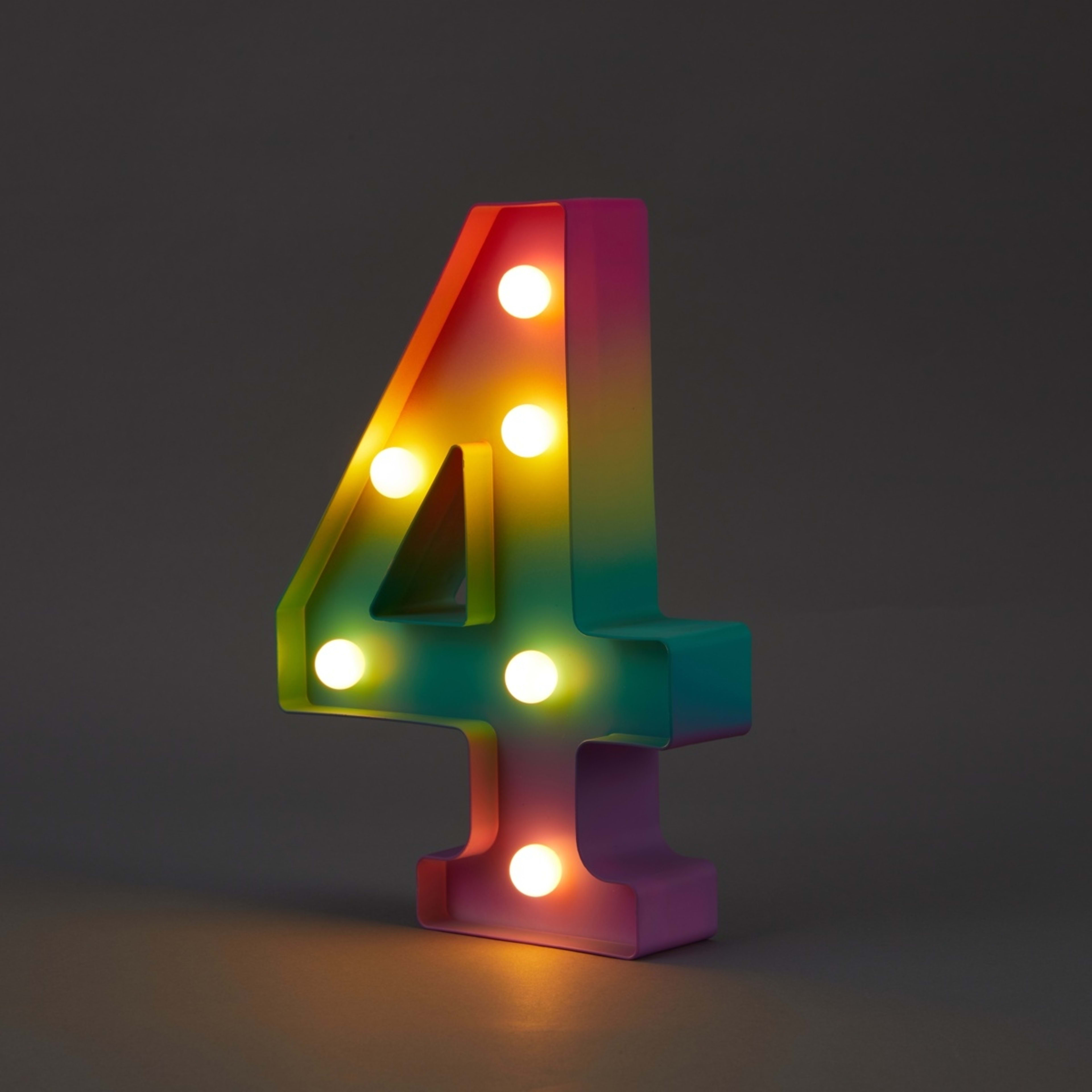 1 Ombre Light Up Number - 4