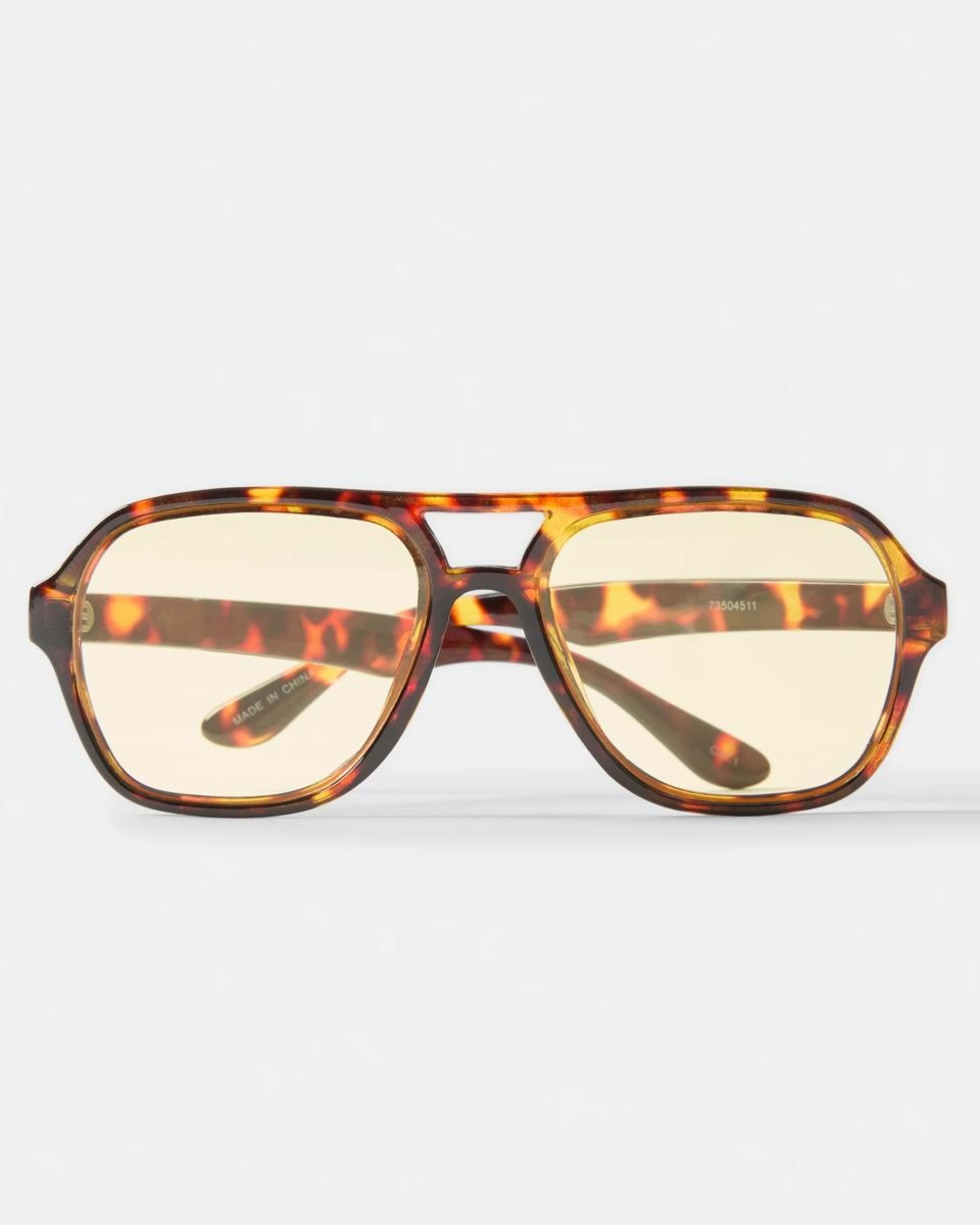 4 Square Aviator Sunglasses Tort Yel, 4 of 6