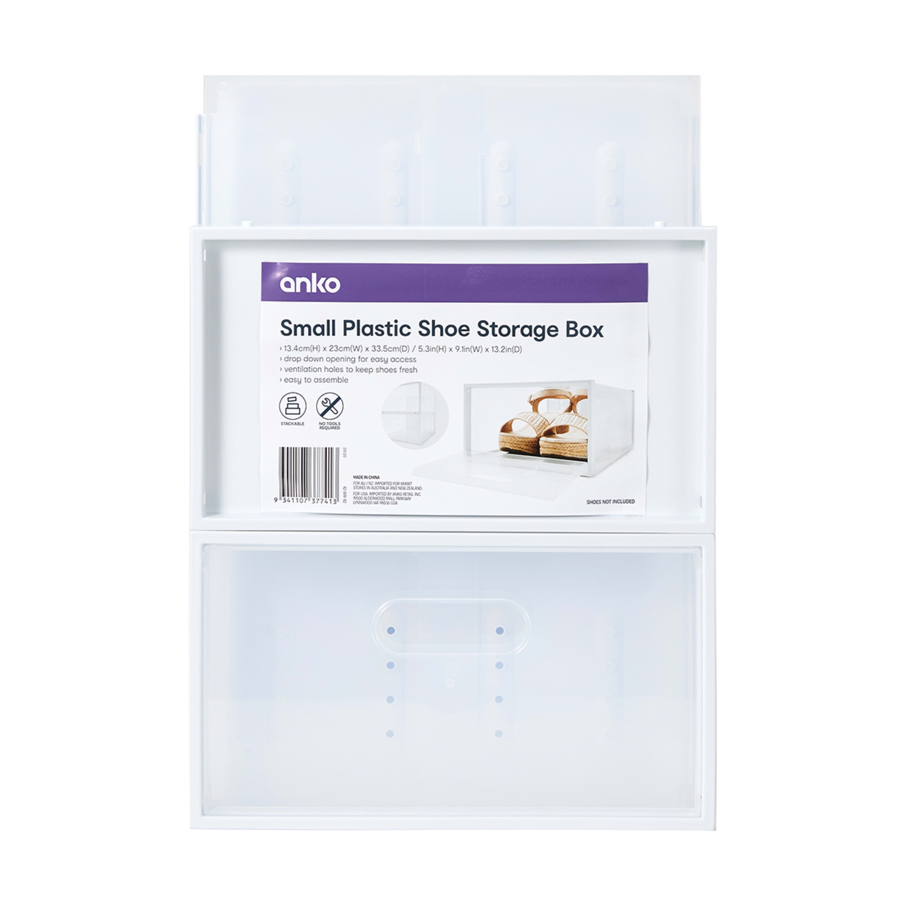 6 Small Plastic Shoe Storage Box, 6 of 7