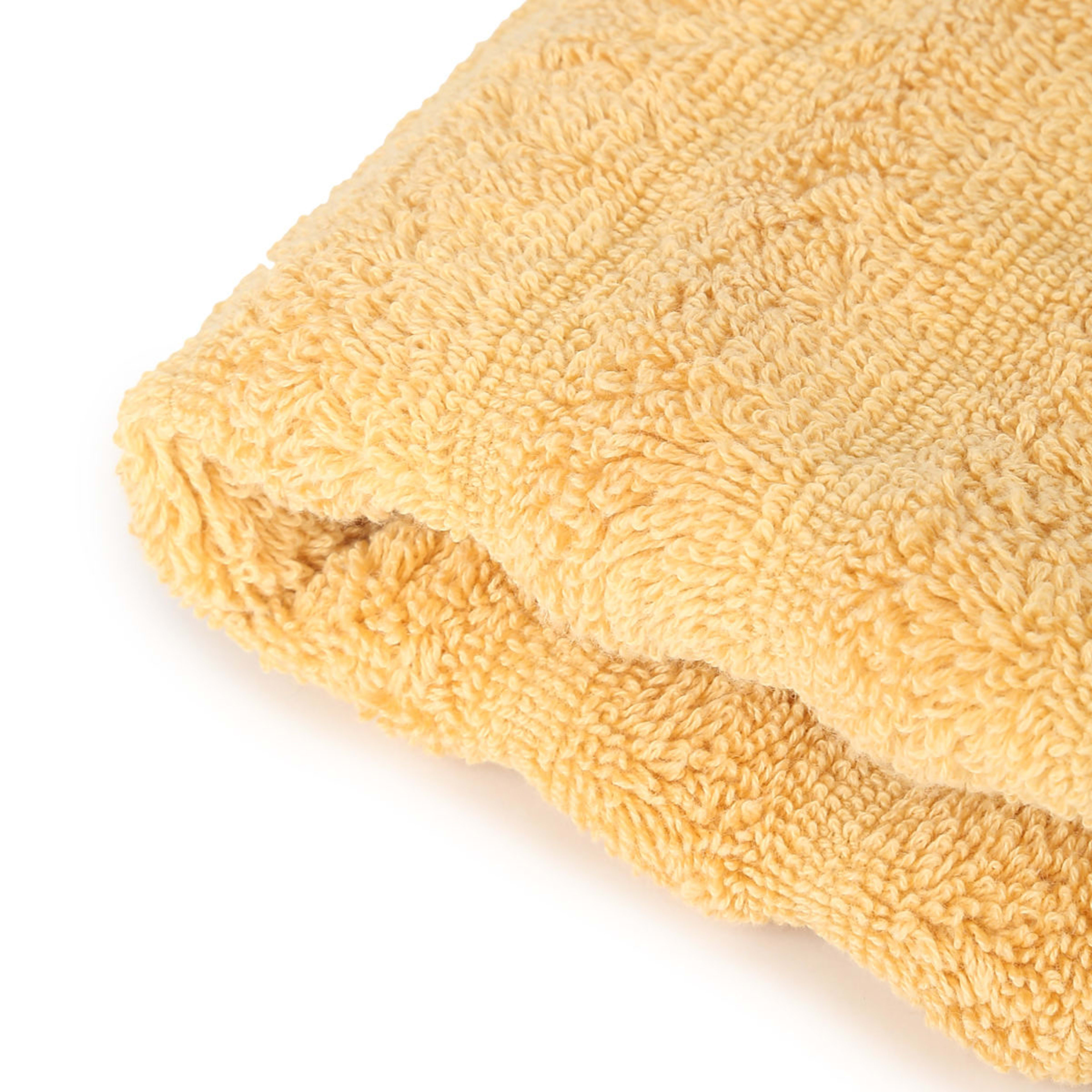 4 Thick Ribbed Australian Cotton Face Washer - Wheat, 4 of 4