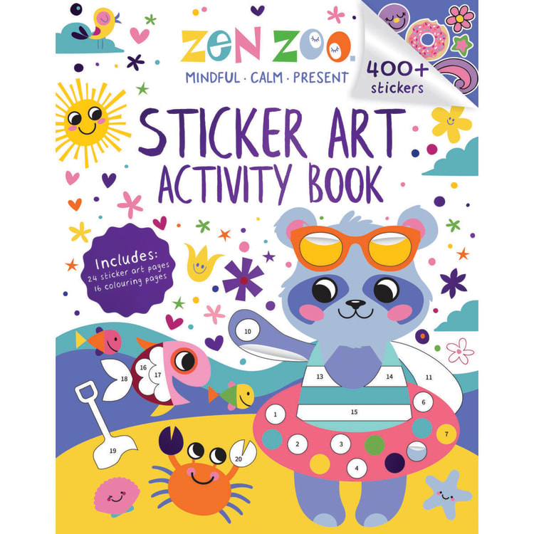 Zen Zoo Sticker Art Activity Book Kmart
