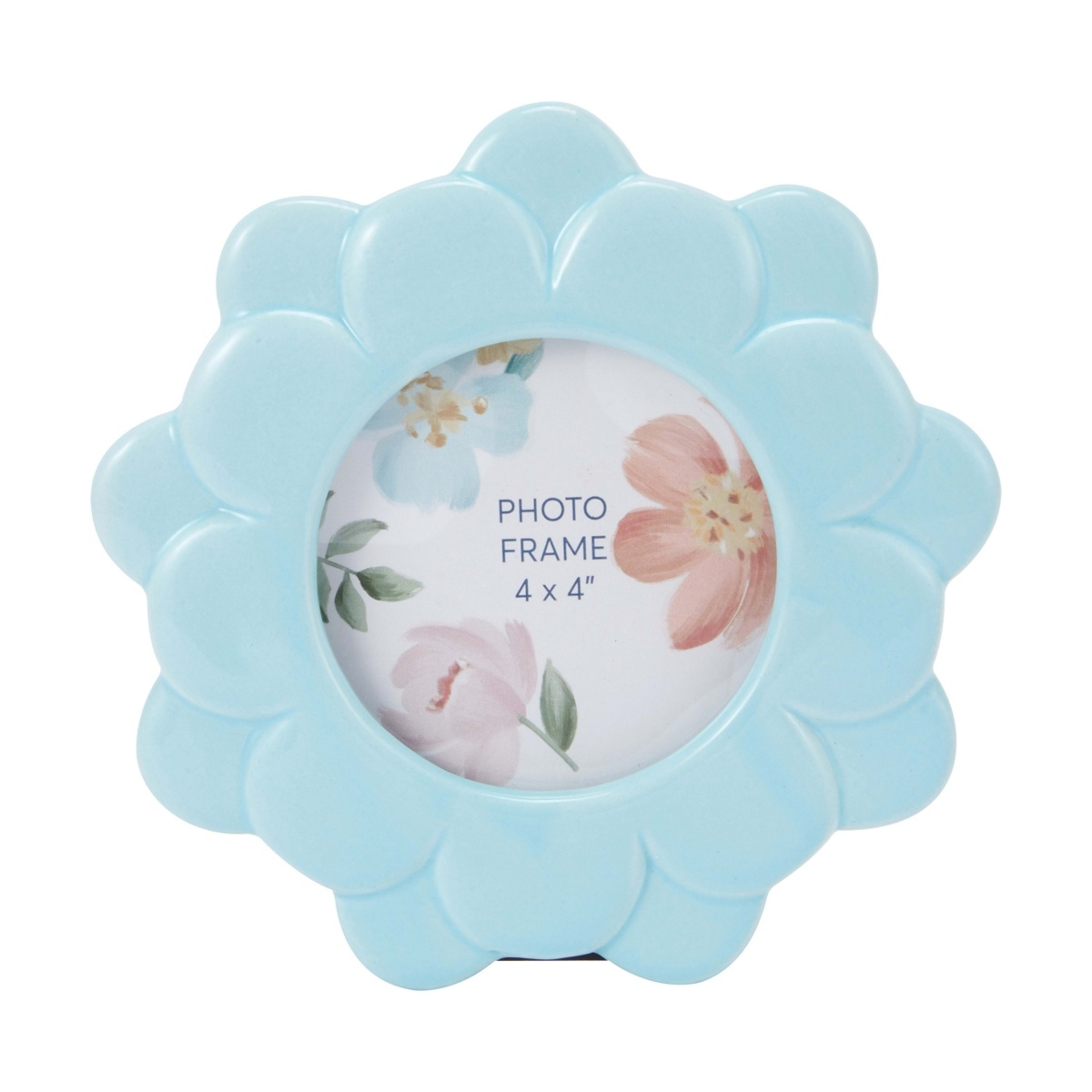 1 4in. x 4in. Flower Frame - Blue