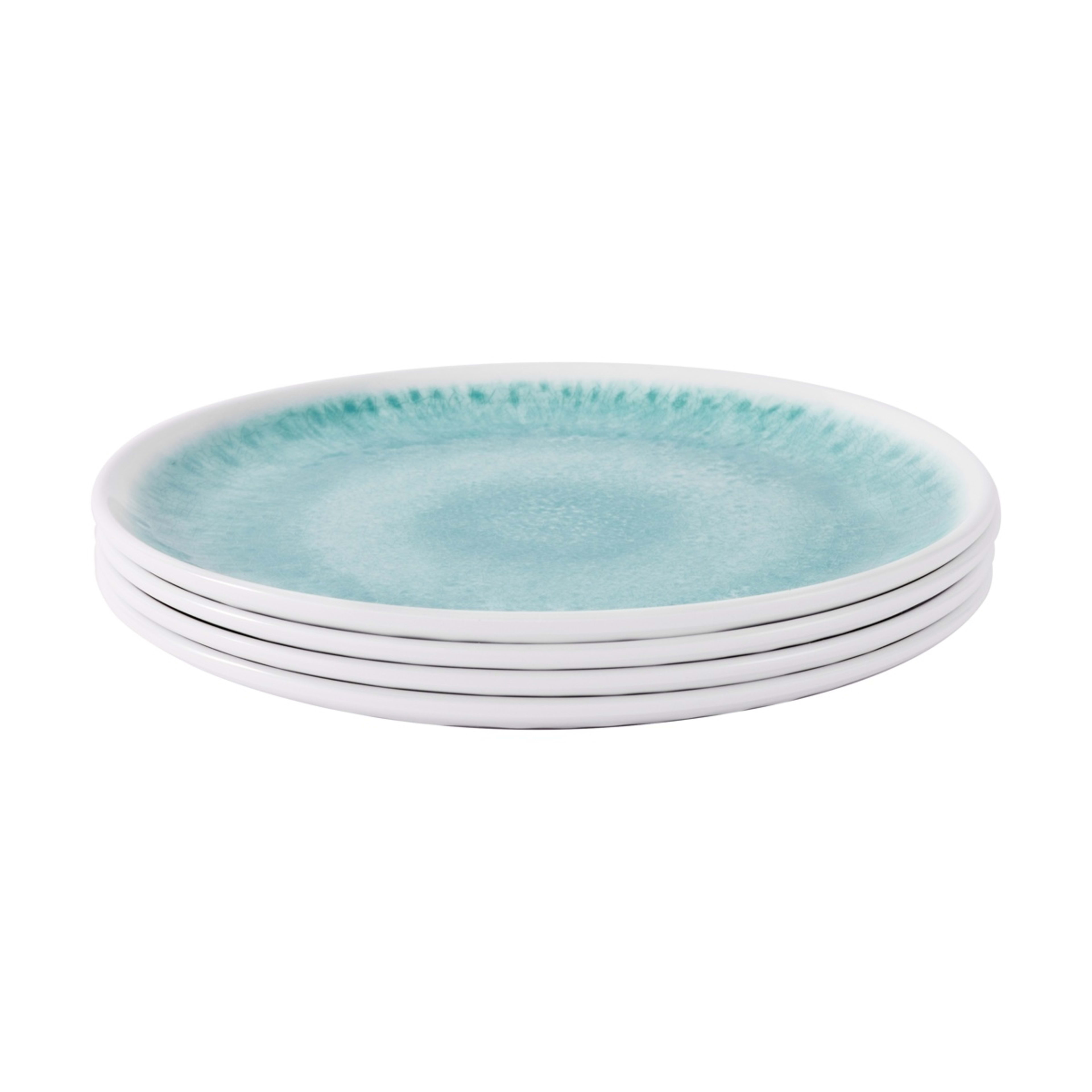 2 4 Pack Mint Glazed Look Side Plates, 2 of 7