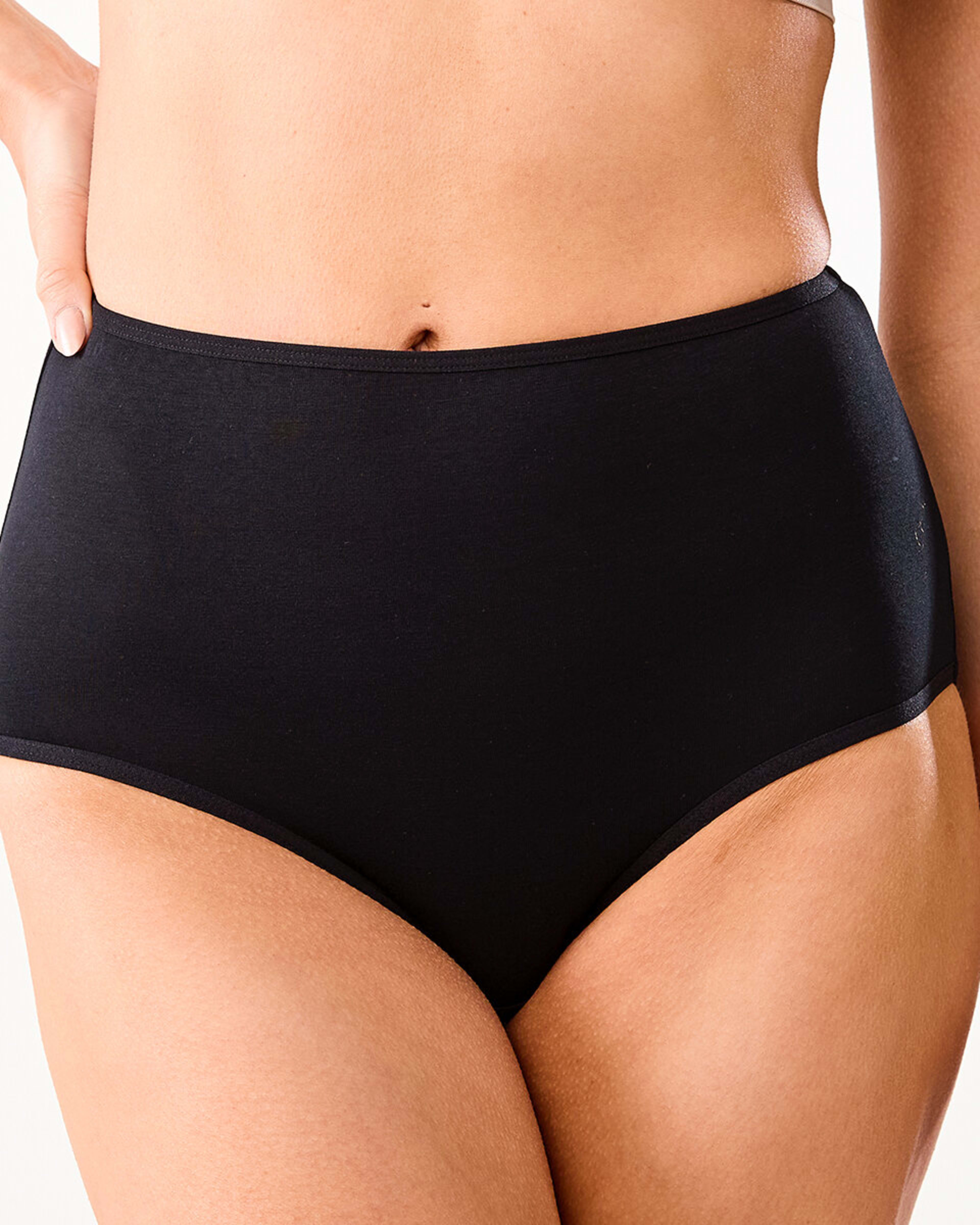7 7 Pack Cotton Stretch Full Briefs BLACK DOT MULTI, 7 of 10
