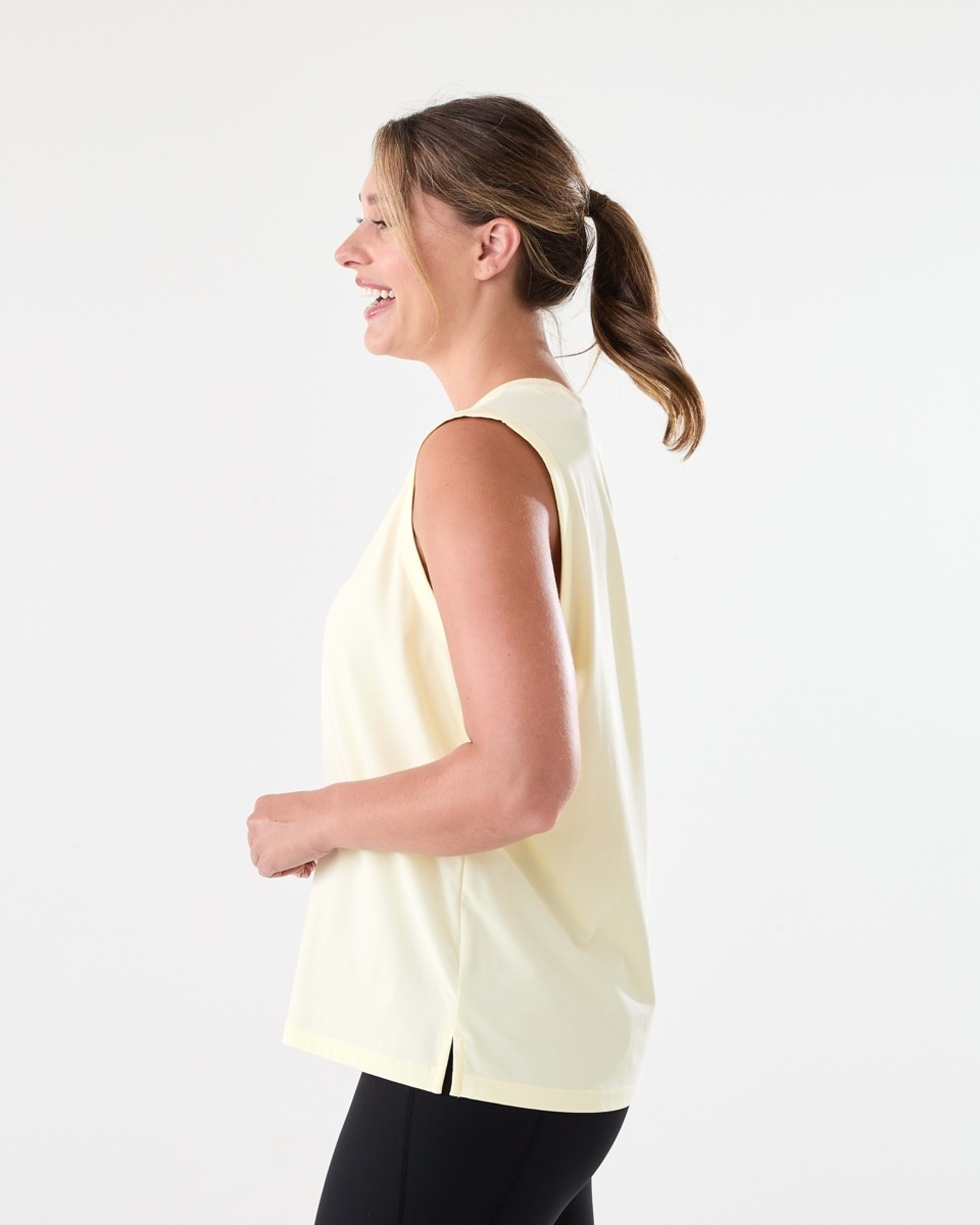 2 Active Womens Muscle Tank Ylw Lemon, 2 of 6