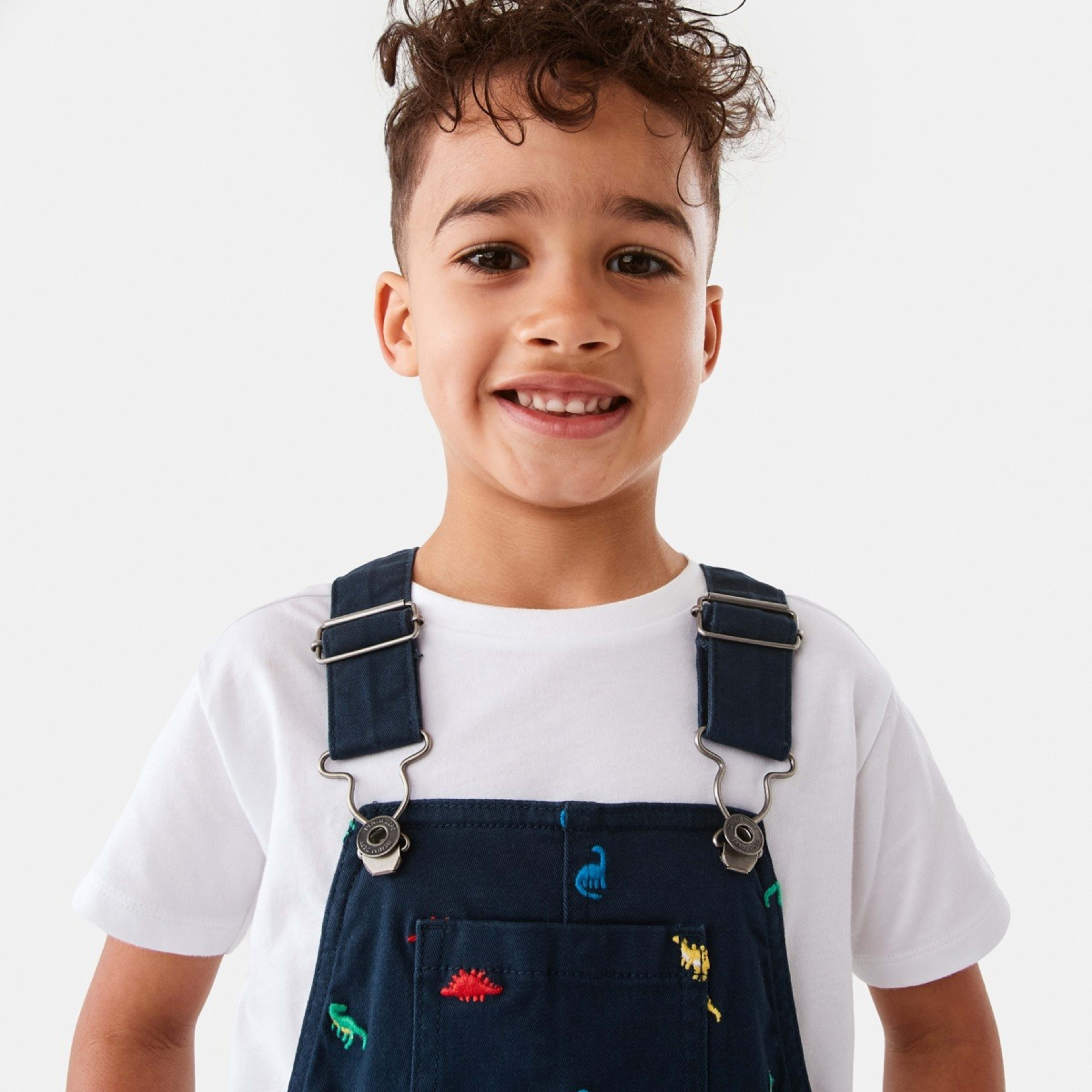 3 Overalls Dress Dino, 3 of 10