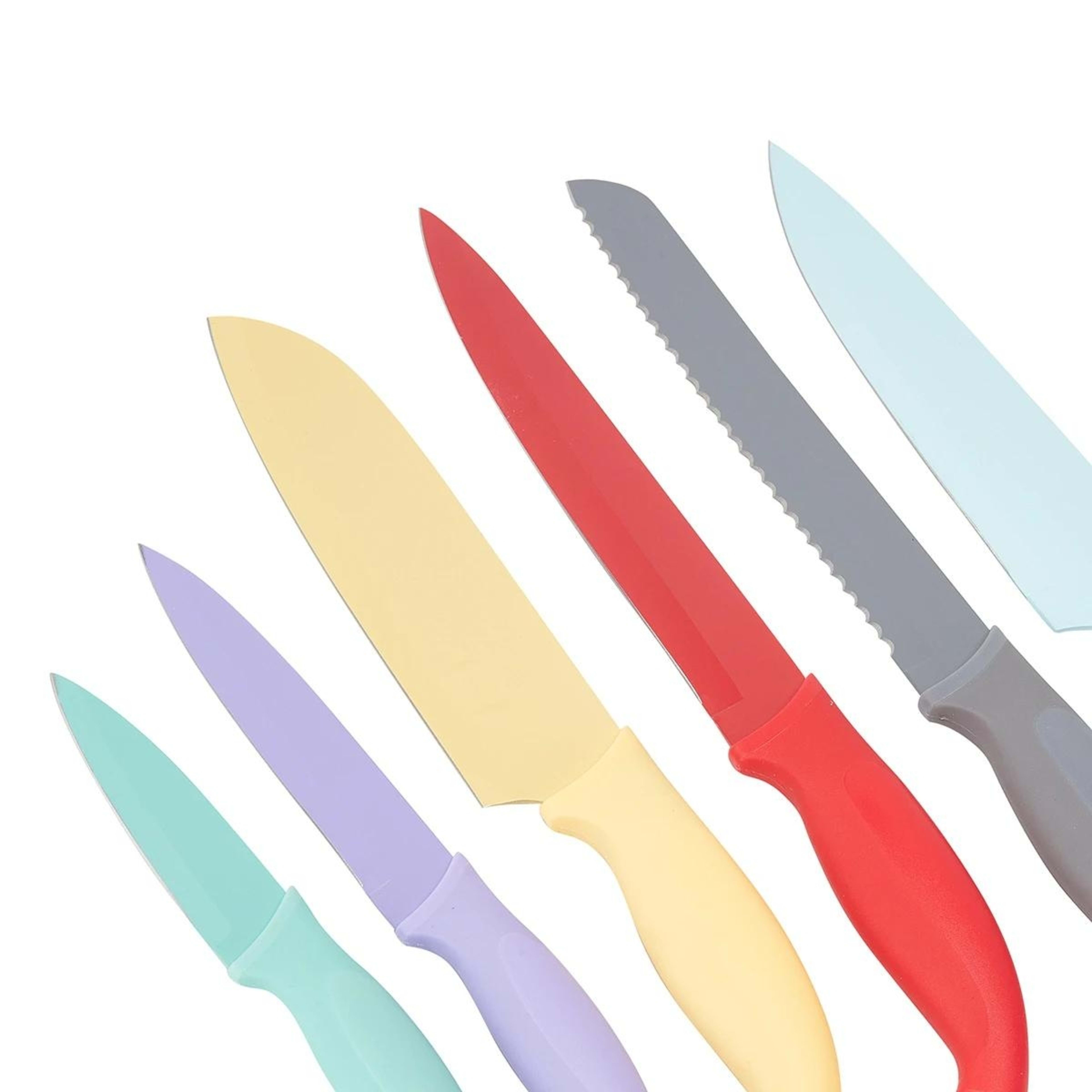 3 Set of 6 Knives with Blade Covers, 3 of 6