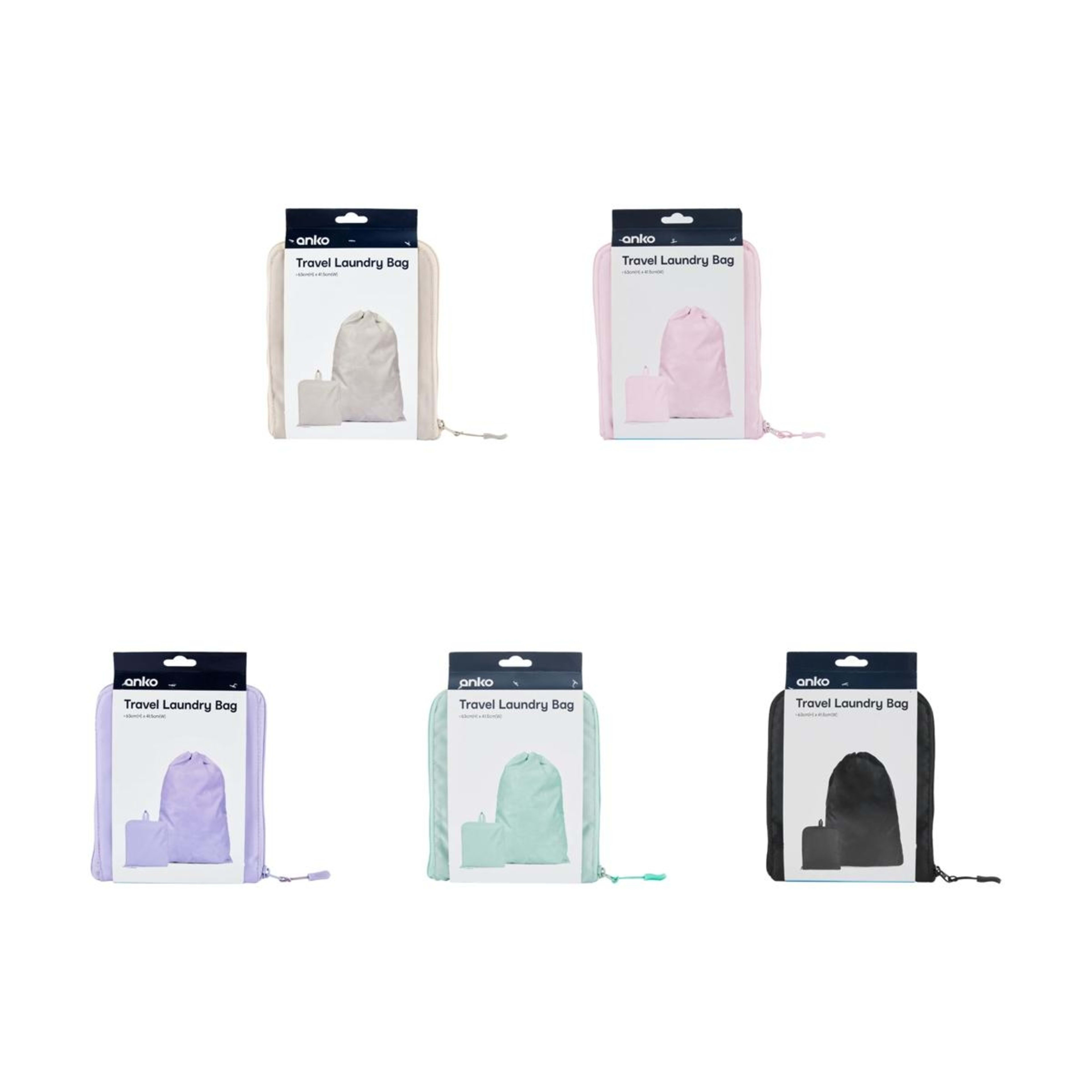 3 Travel Laundry Bag - Assorted, 3 of 5