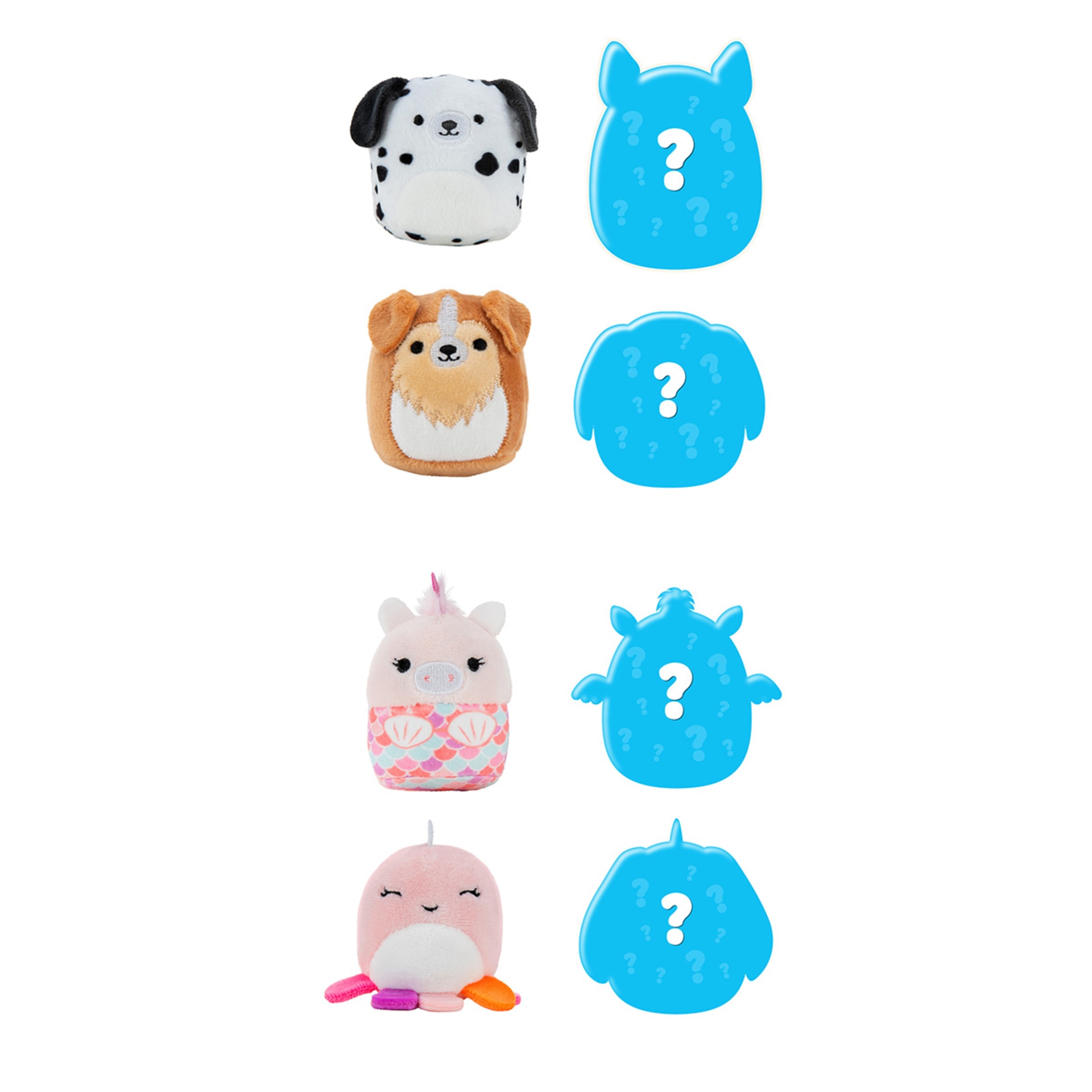 4 Pack Squishville By Original Squishmallows Plush Toy Assorted Kmart