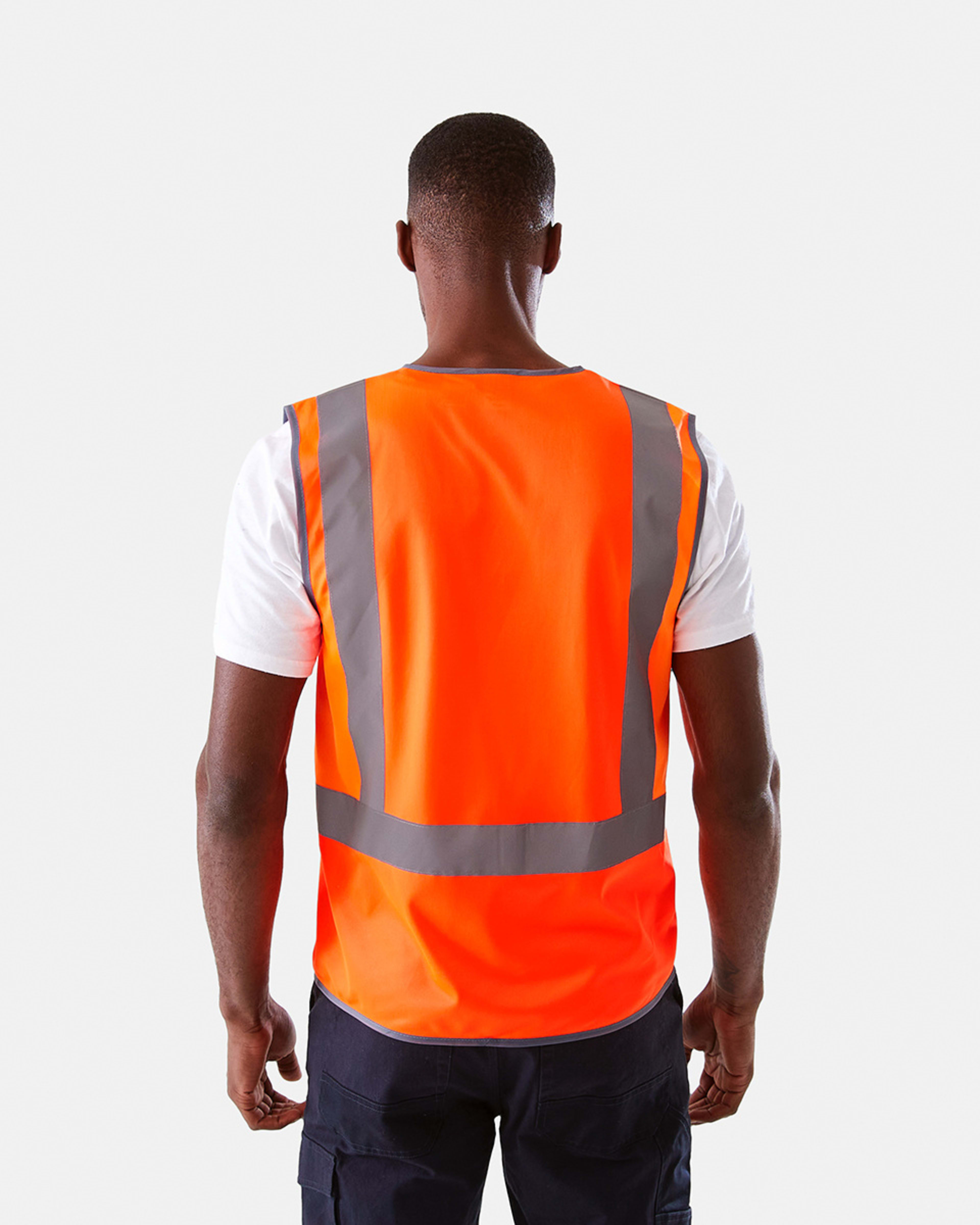 7 Workwear Hi-Visibility Vest SAFETY ORANGE, 7 of 10