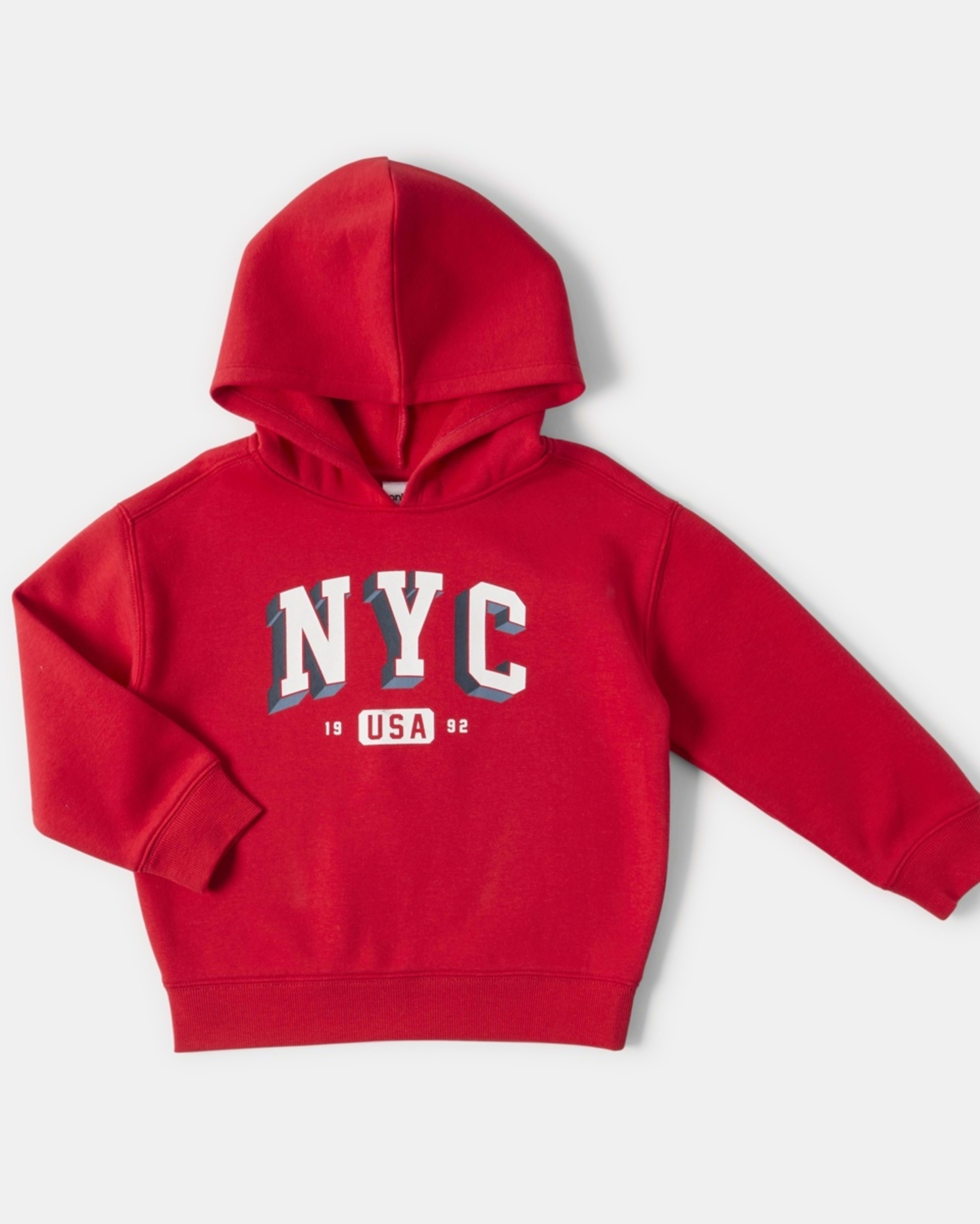 7 Print Hoodie Red Varsty, 7 of 8