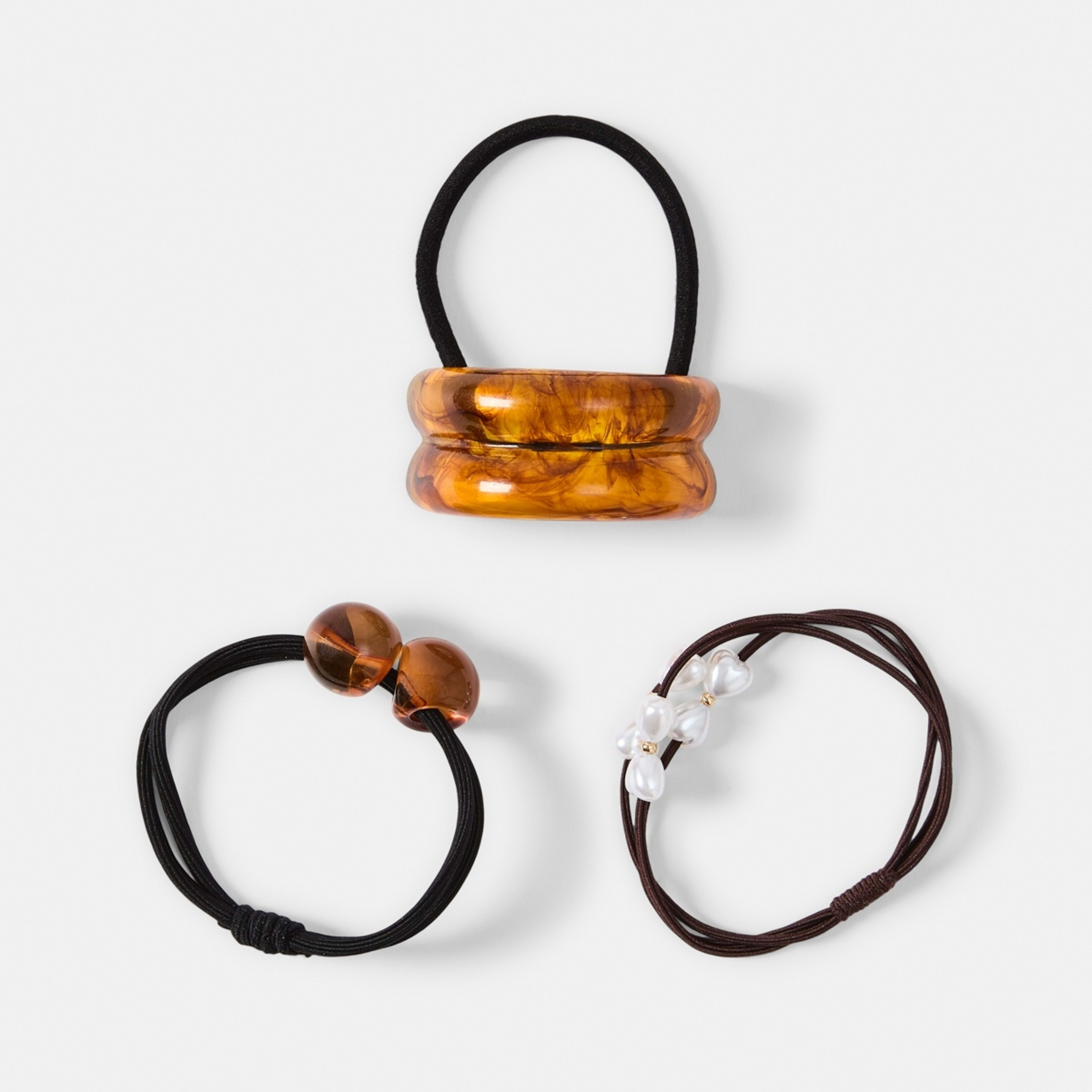 2 3 Pack Acrylic Hair Ties, 2 of 4