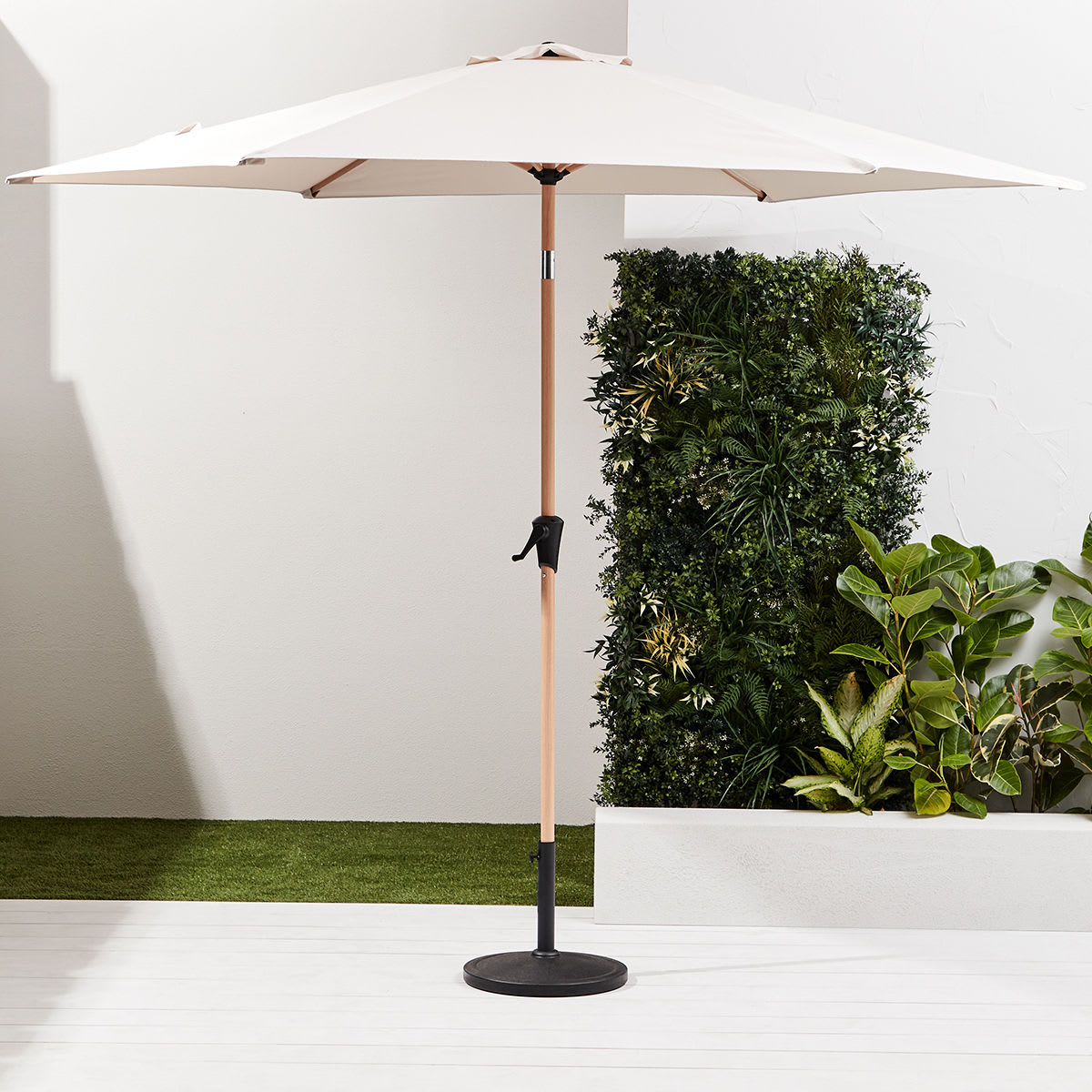 Hamptons 3m Market Umbrella Kmart