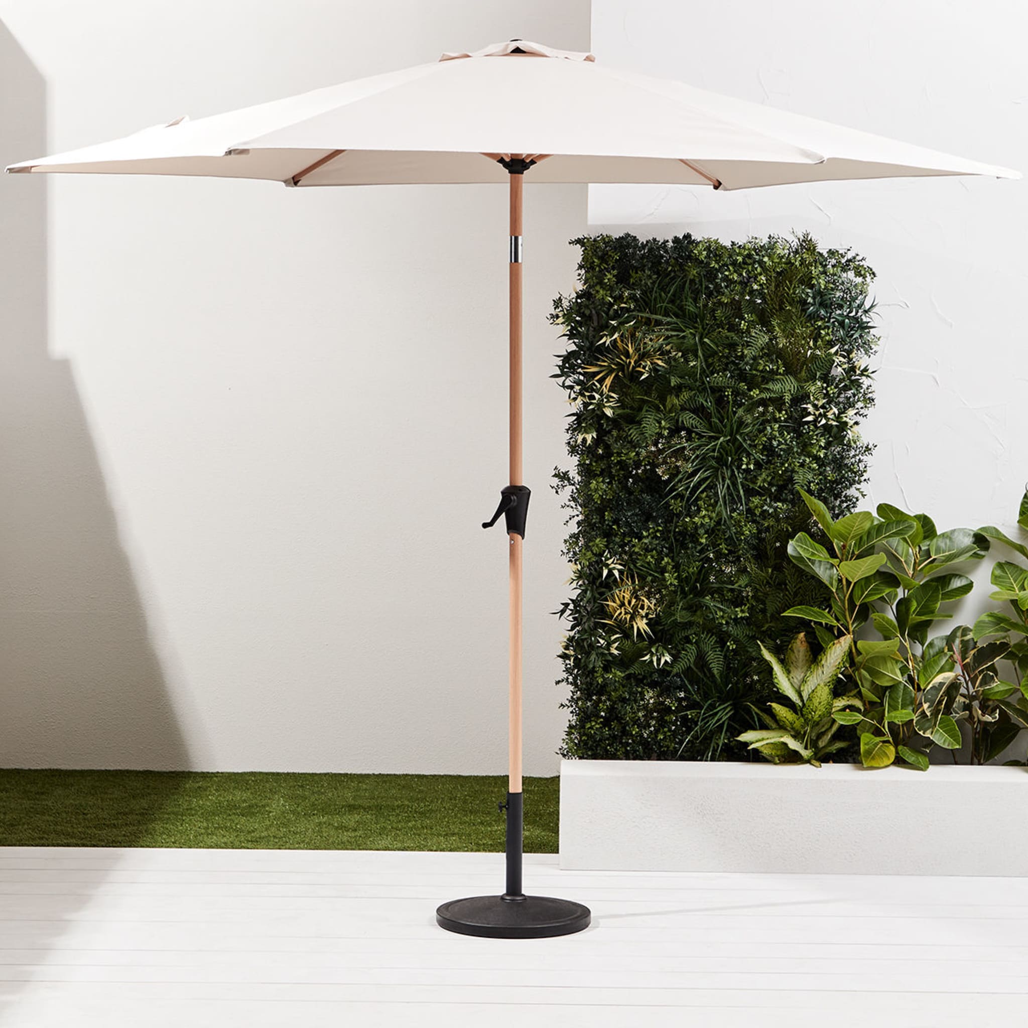 Hamptons 3m Market Umbrella Kmart