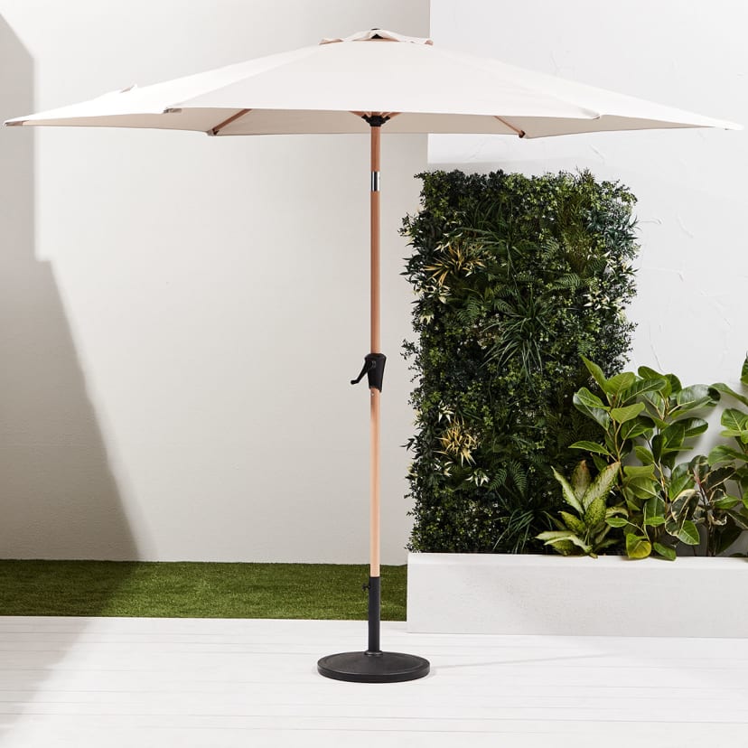 Hamptons 3m Market Umbrella Kmart