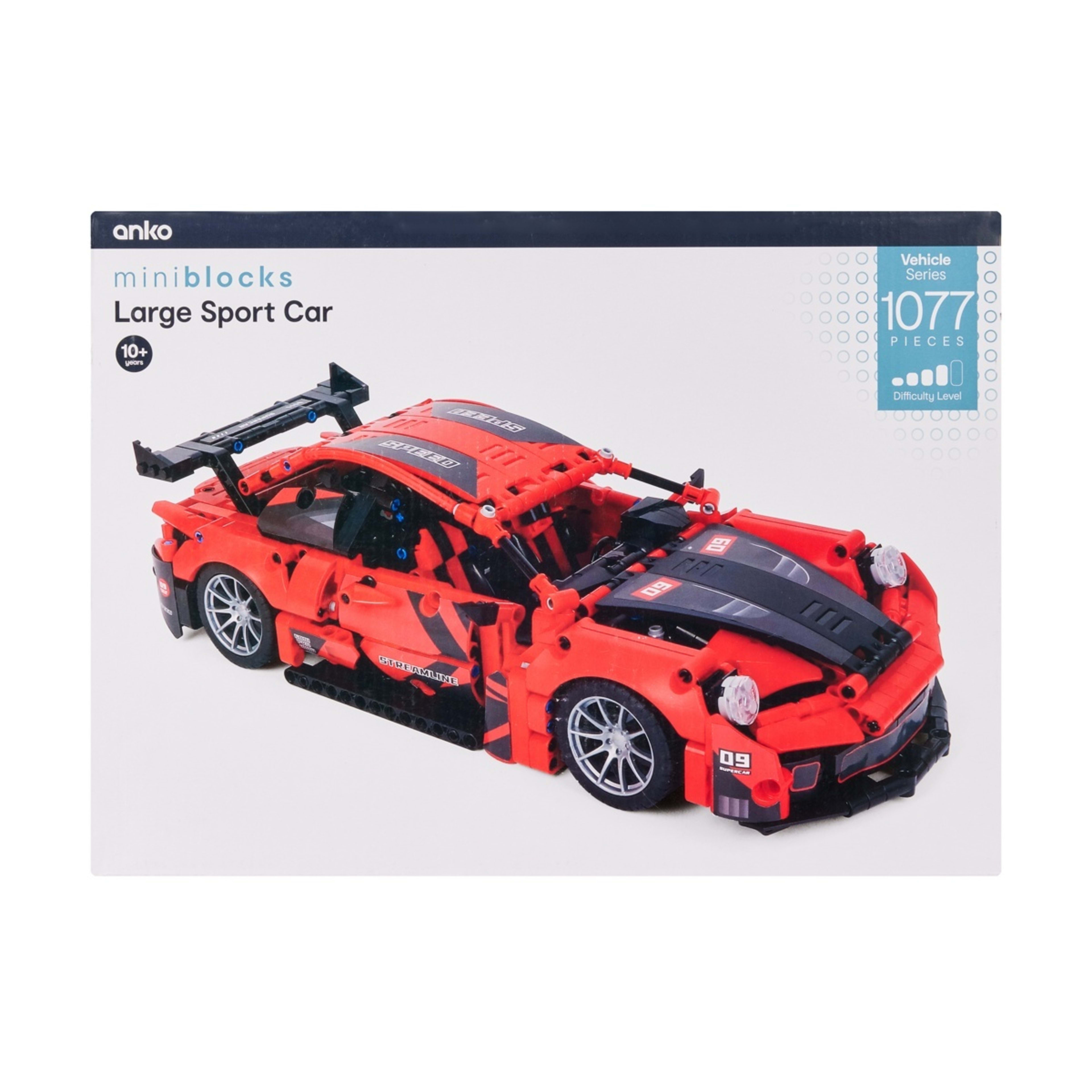 1 1077 Piece Mini Blocks Vehicle Series: Large Sport Car, 1 of 4