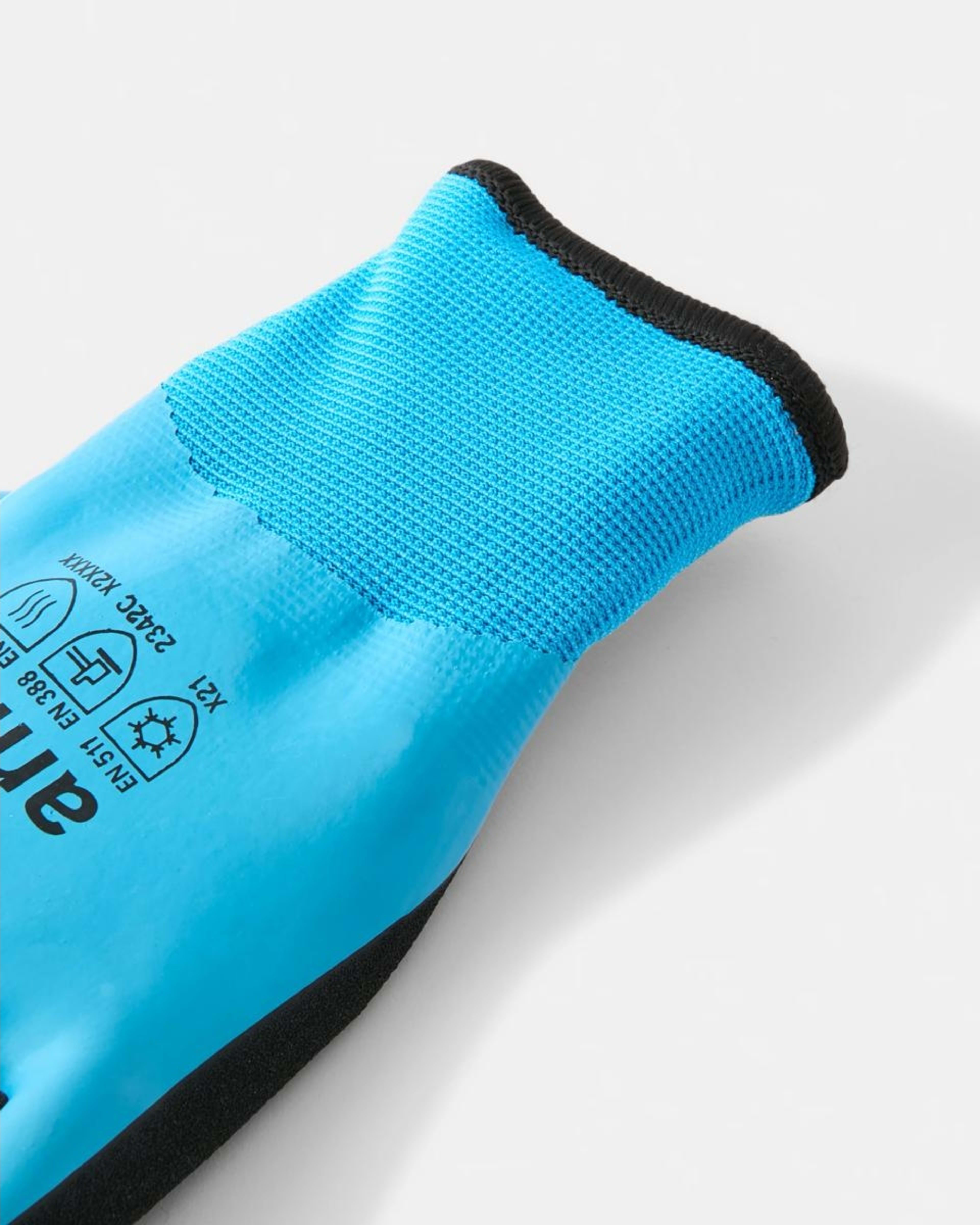 2 Water Resistant Gloves Grey/black, 2 of 2