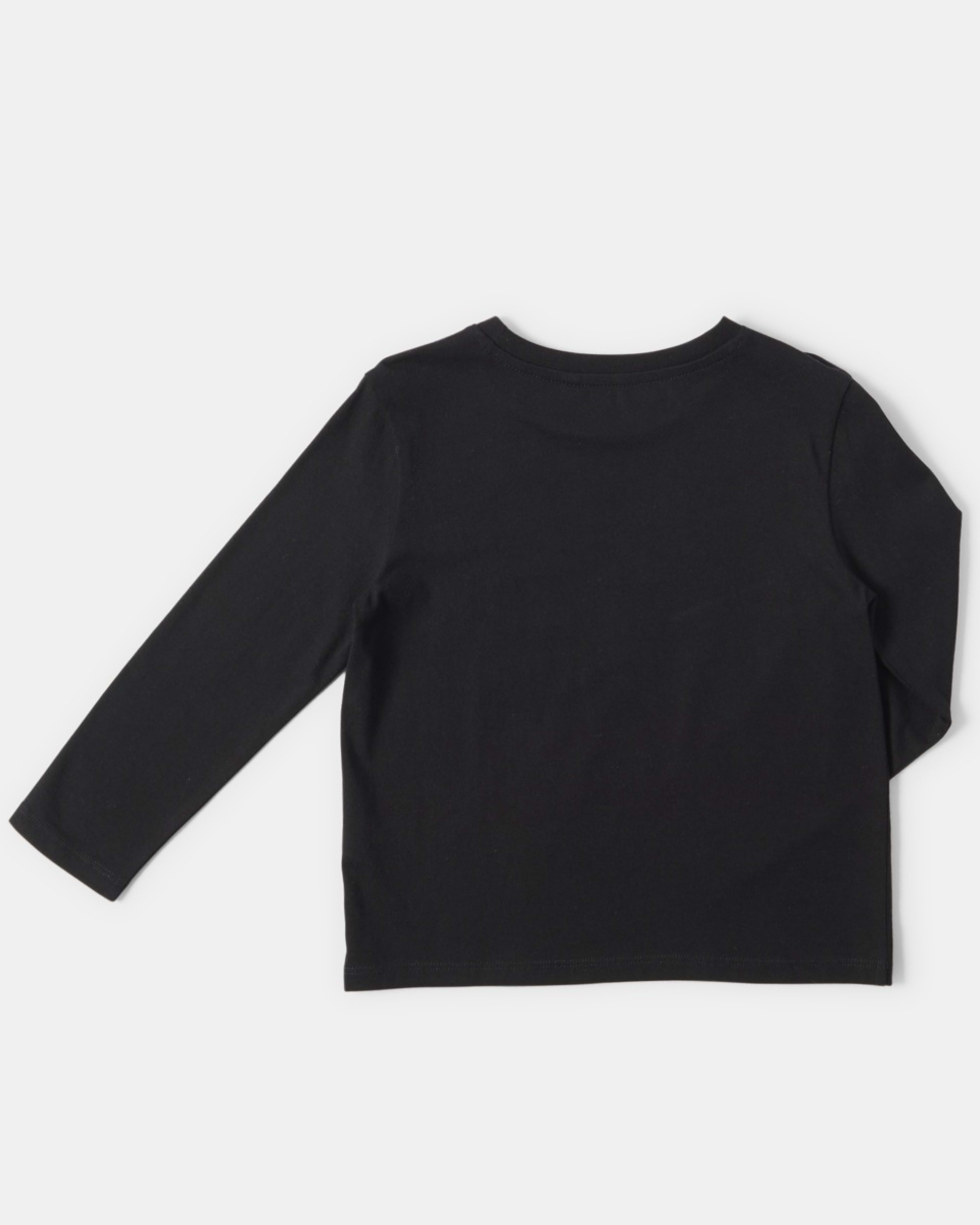 8 Long Sleeve Plain T-shirt Black, 8 of 8