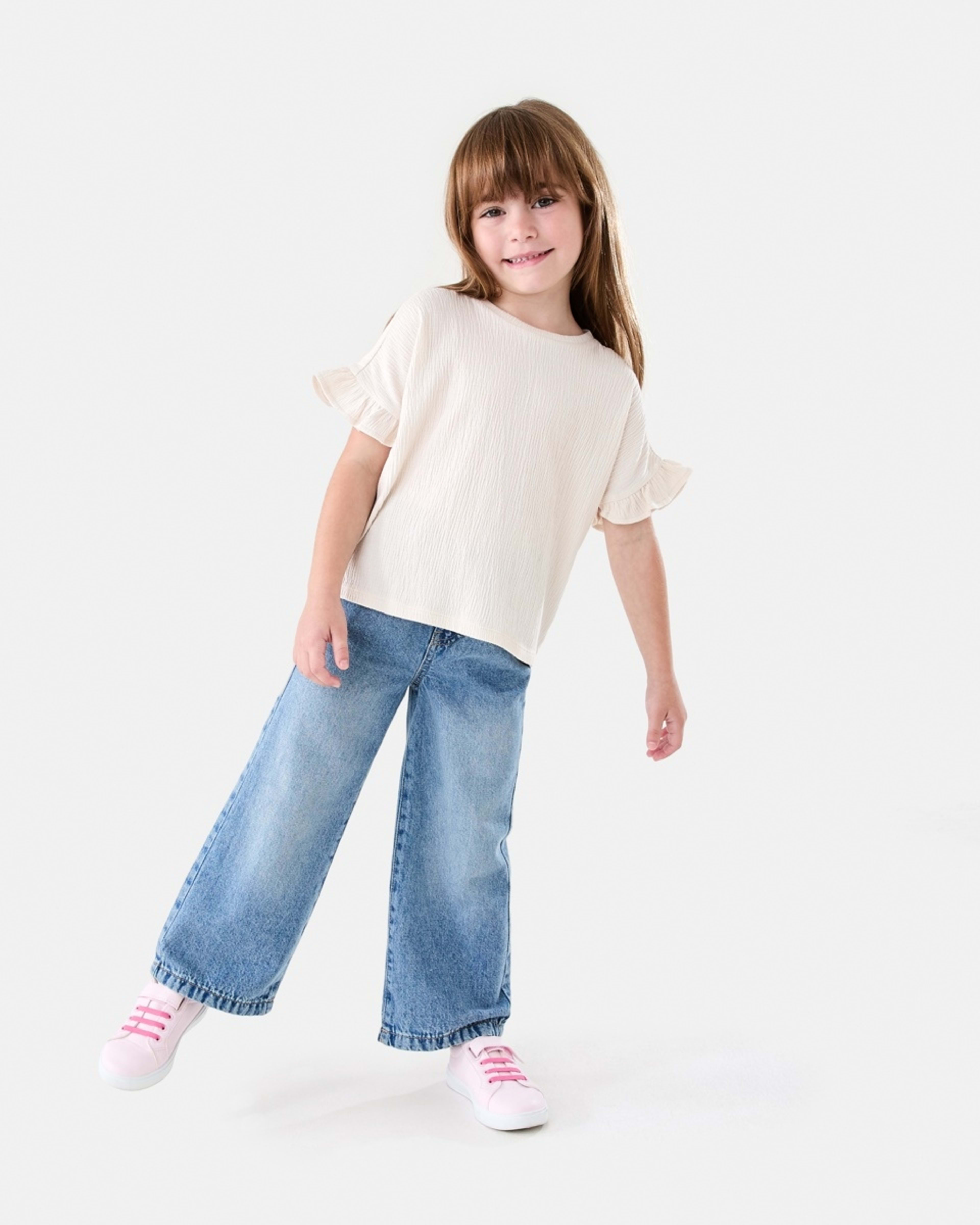 5 Short Sleeve Crinkle T-shirt CHALK, 5 of 6