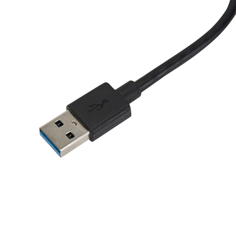 4 USB Ports with USB Adaptor Black Kmart