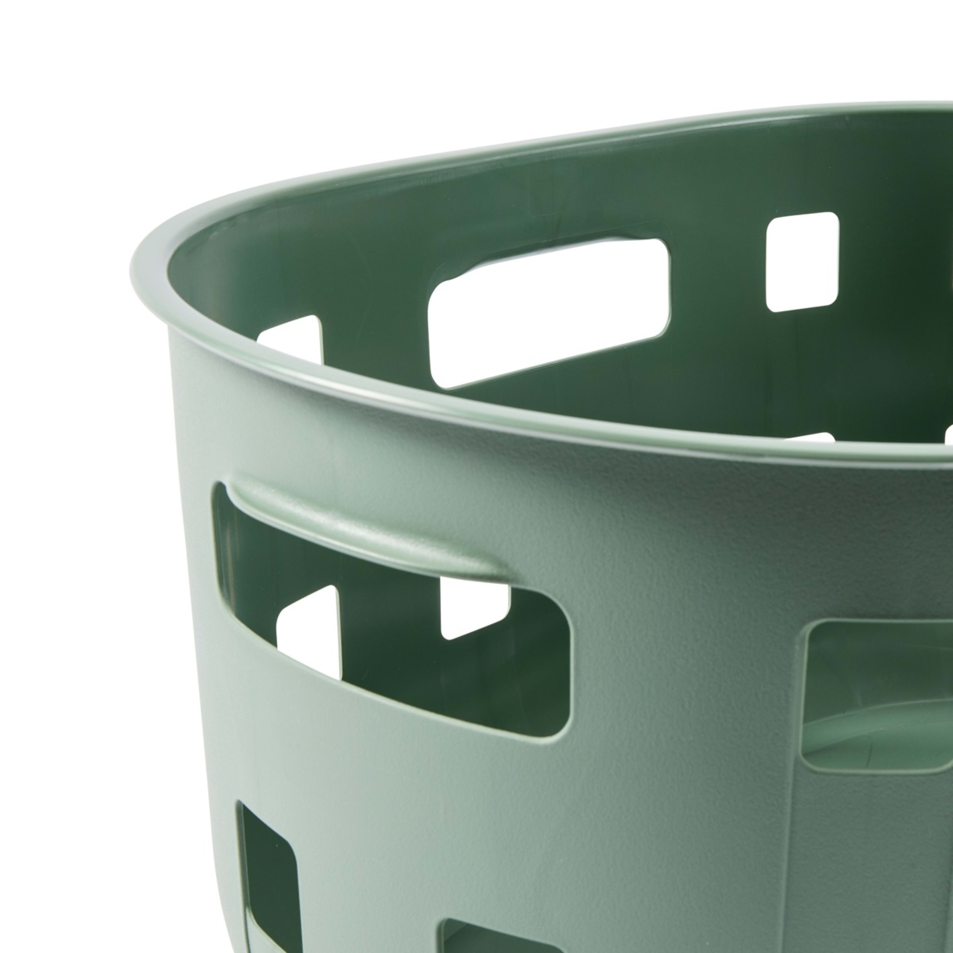 7 50L Trellis Laundry Basket - Green, 7 of 8
