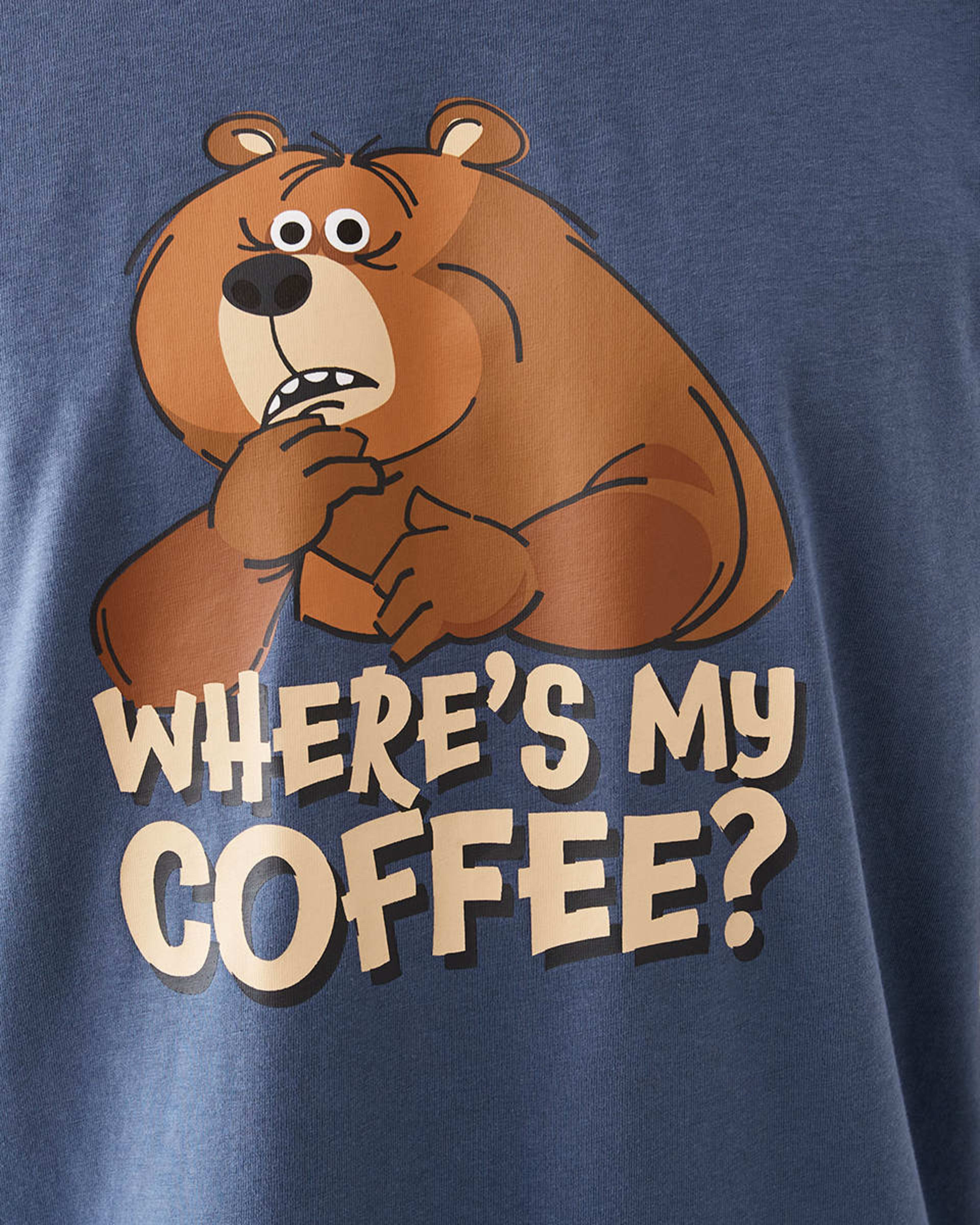 5 Short Sleeve Knit Short Pyjama Set Caff Bear, 5 of 8