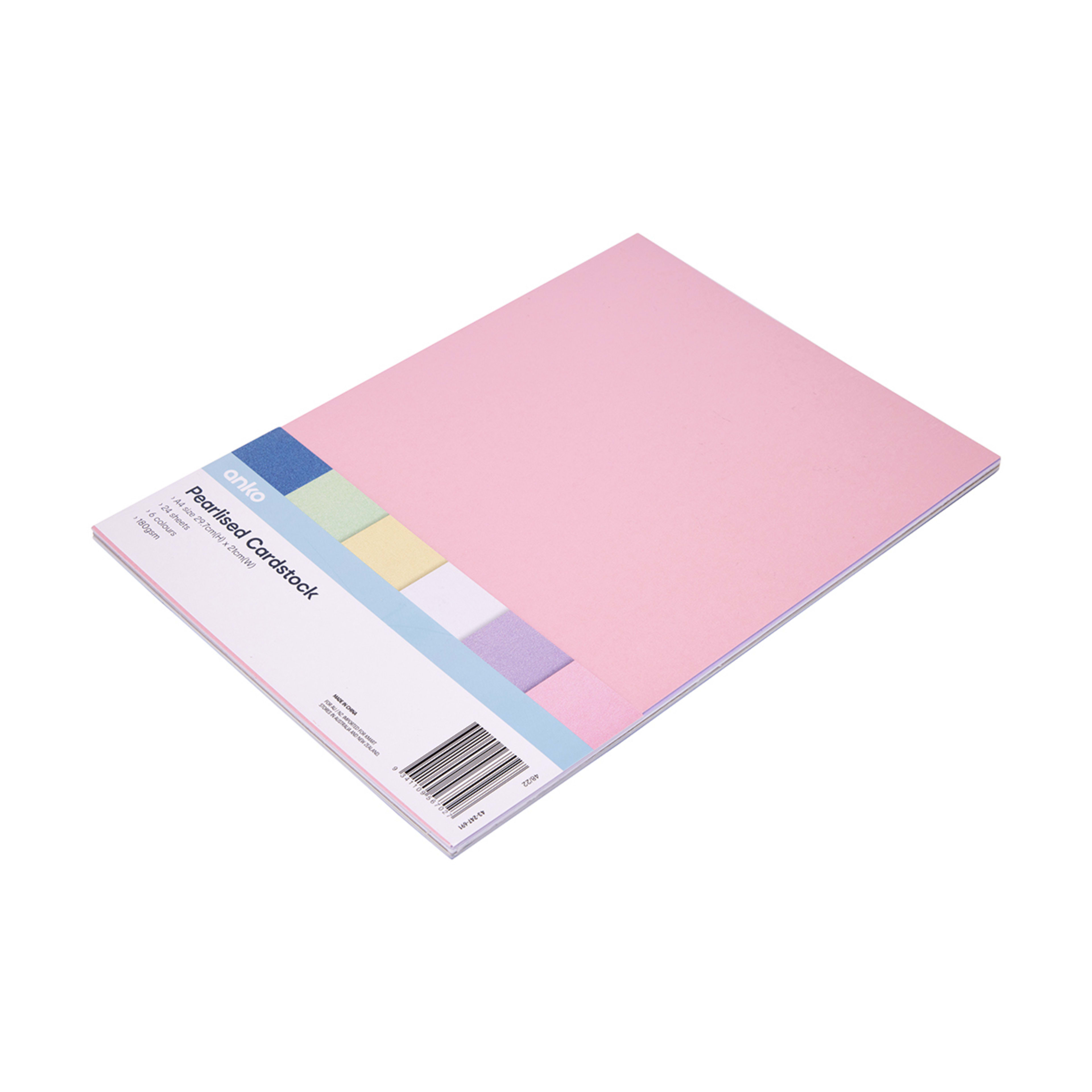 24 Pack Pearlised Cardstock Kmart NZ