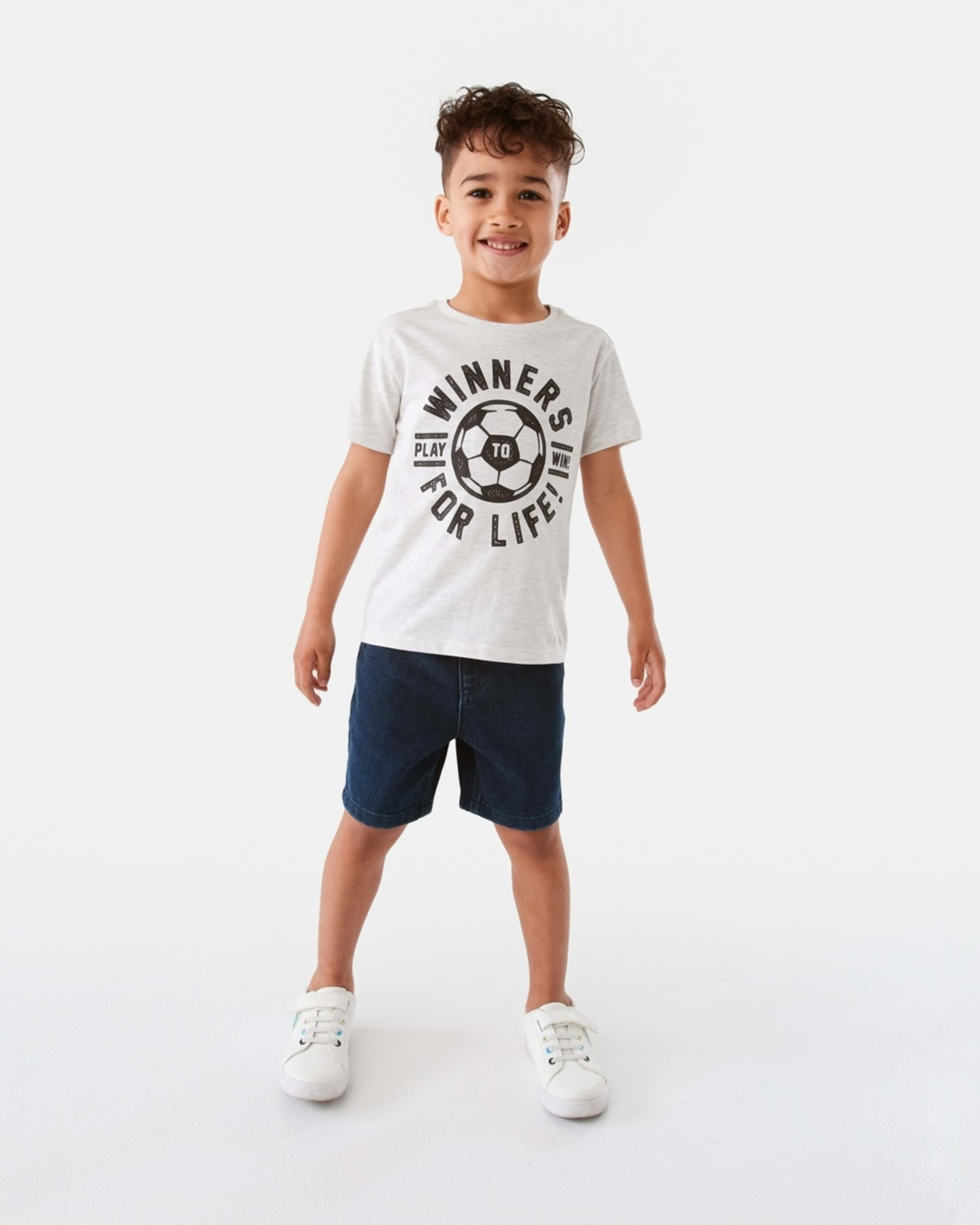 5 Chest Print T-shirt Whtsoccer, 5 of 8