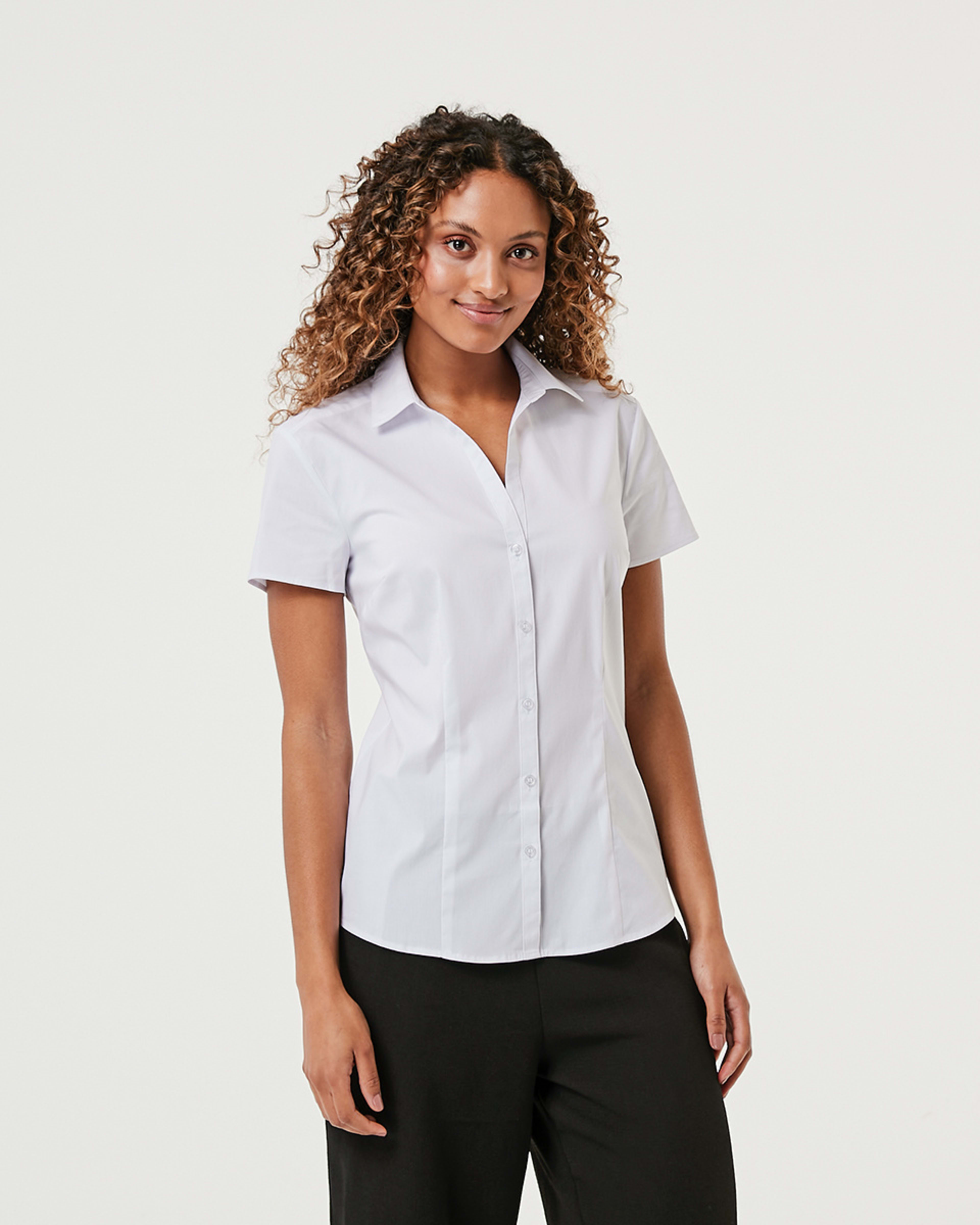 1 Short Sleeve Work Shirt White, 1 of 7