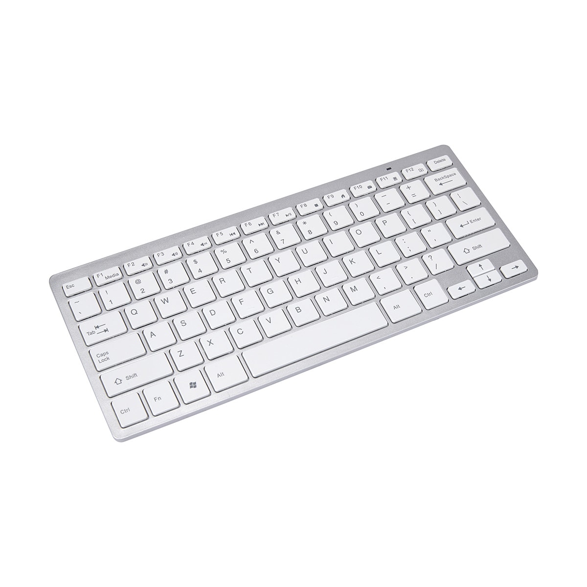Wireless Keyboard and Mouse Combo White and Silver Kmart