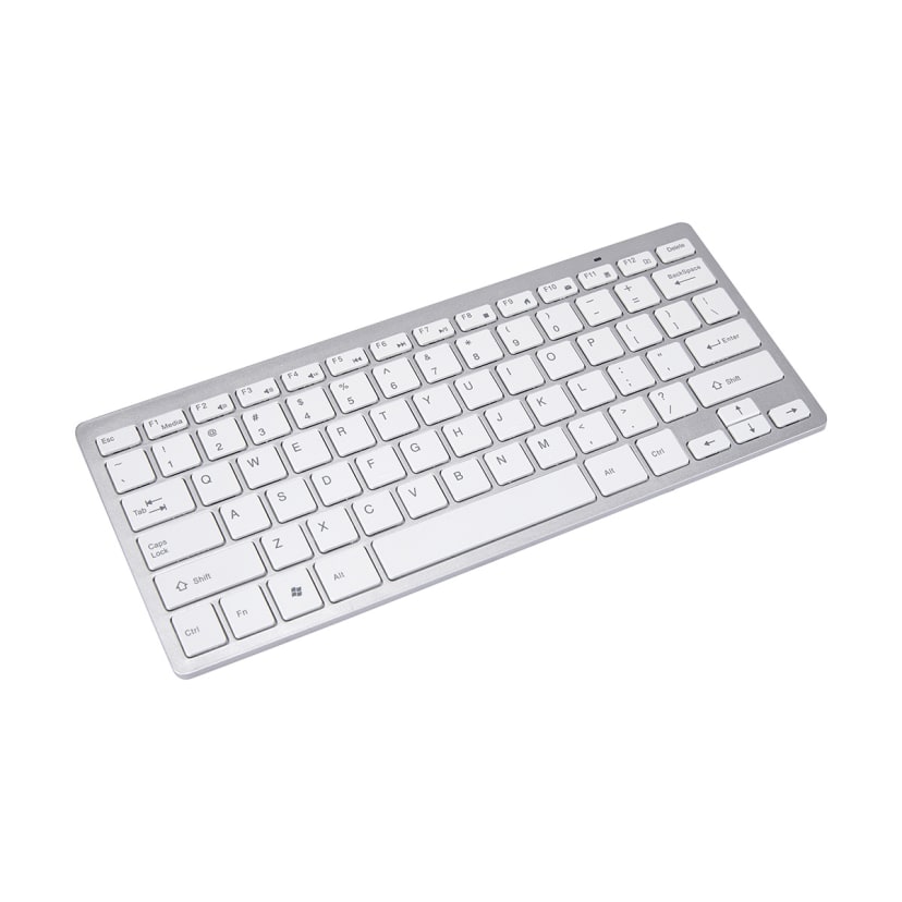 Wireless Keyboard and Mouse Combo White and Silver Kmart