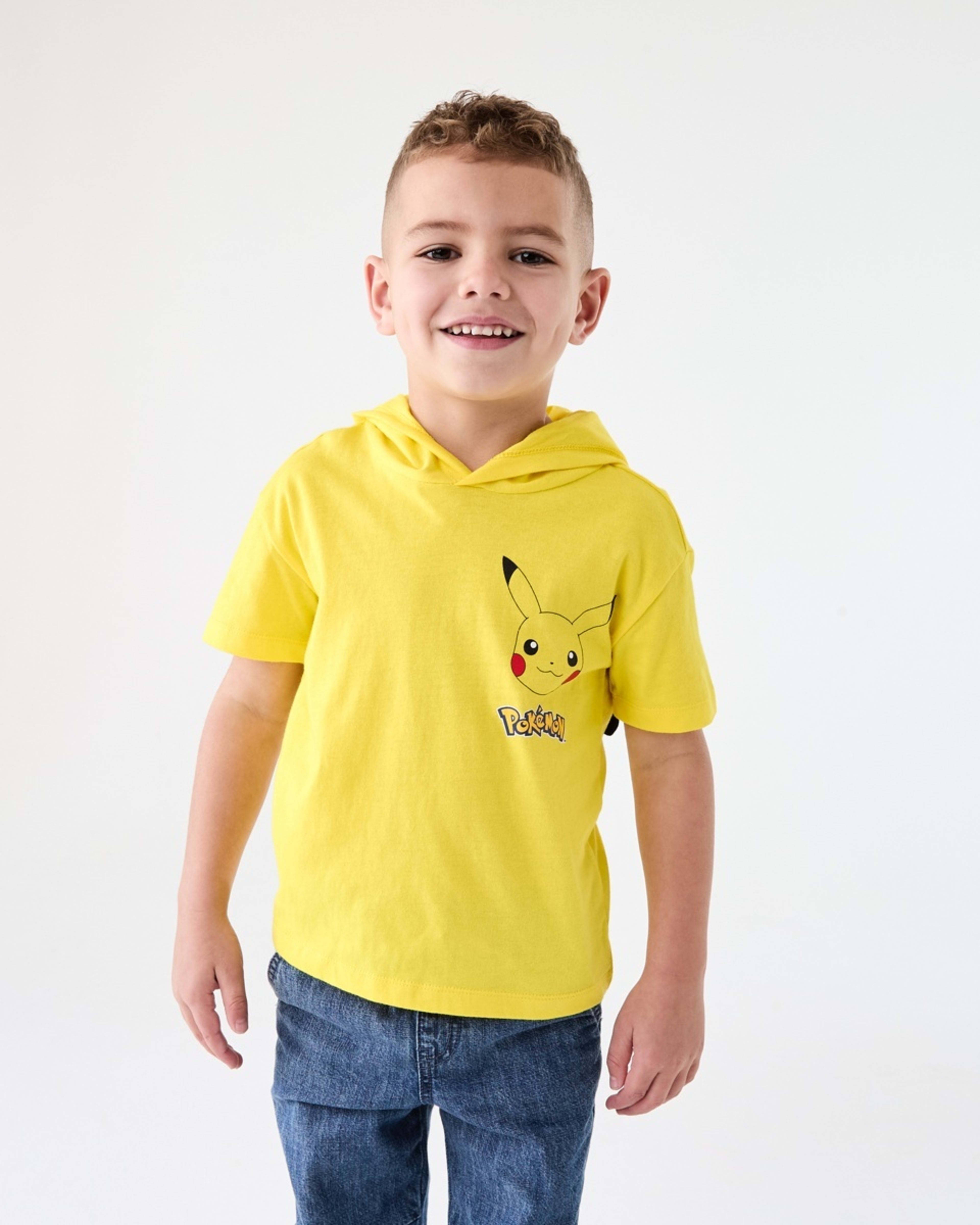 1 Pokemon License Hooded Print T-shirt Pokemon, 1 of 10