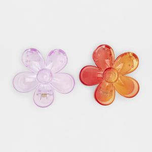 Twin Pack Floral Clips - Ombre