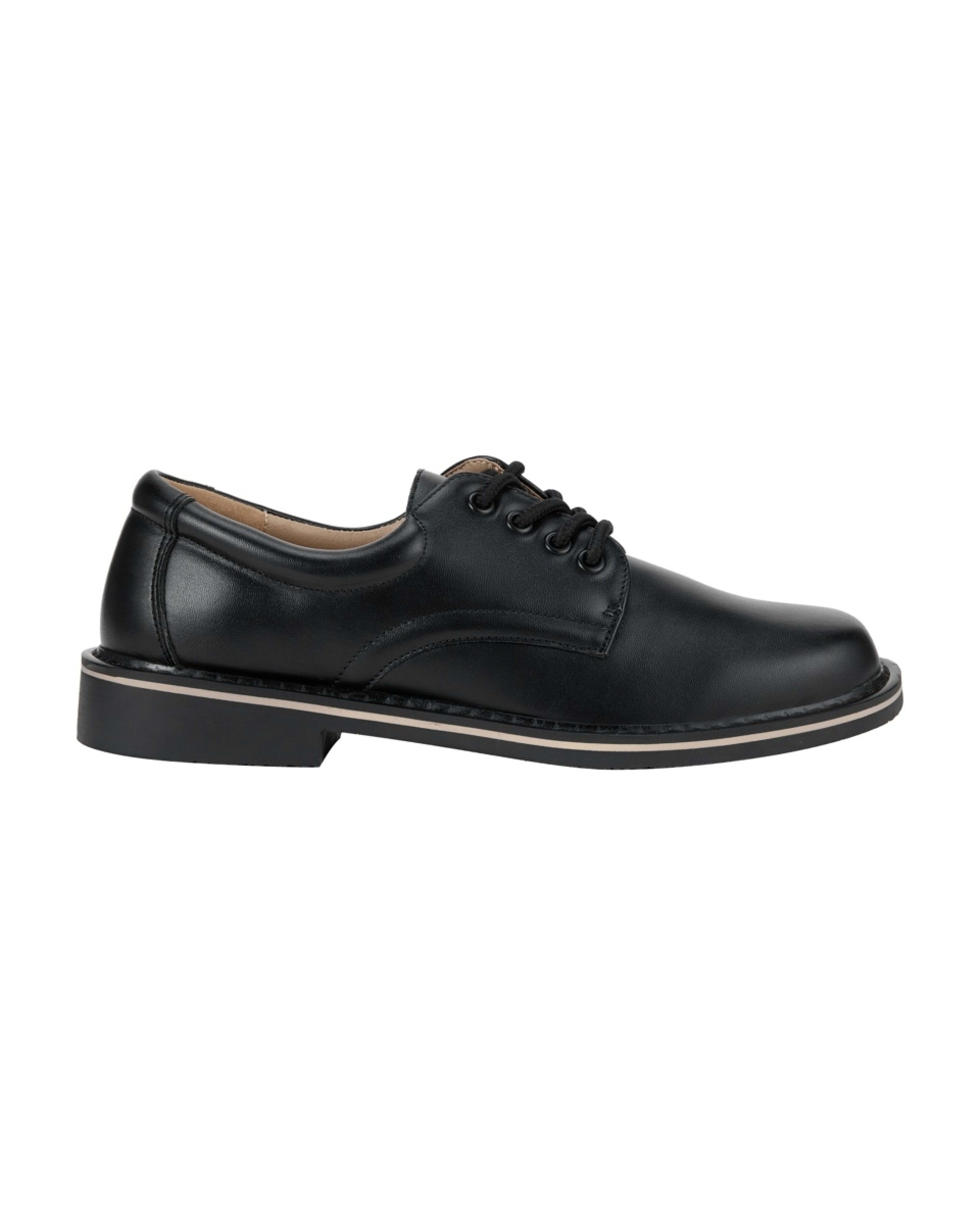 1 Classic Lace Up School Shoes Black, 1 of 3