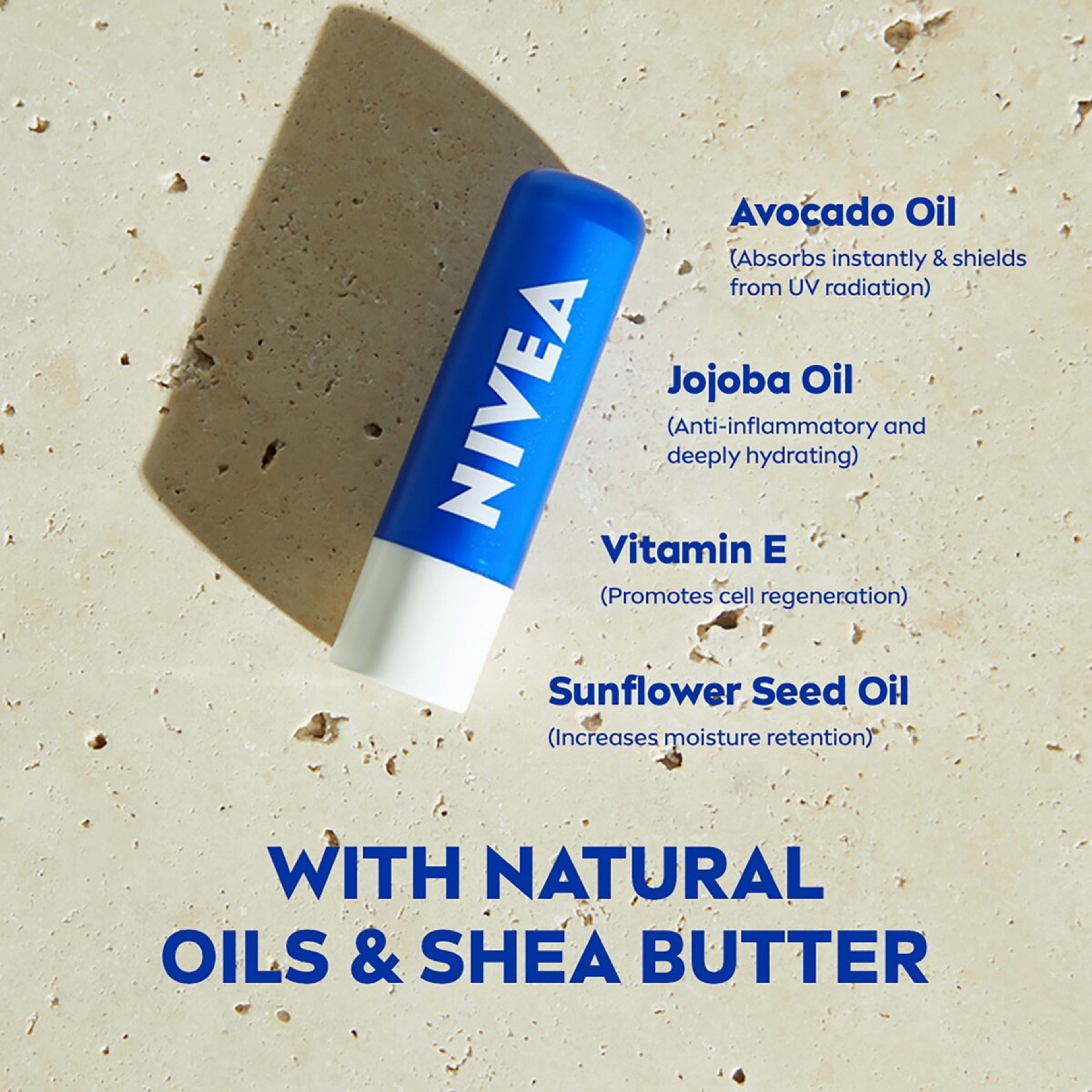 3 Nivea Original Care Lip Balm 4.8g, 3 of 8