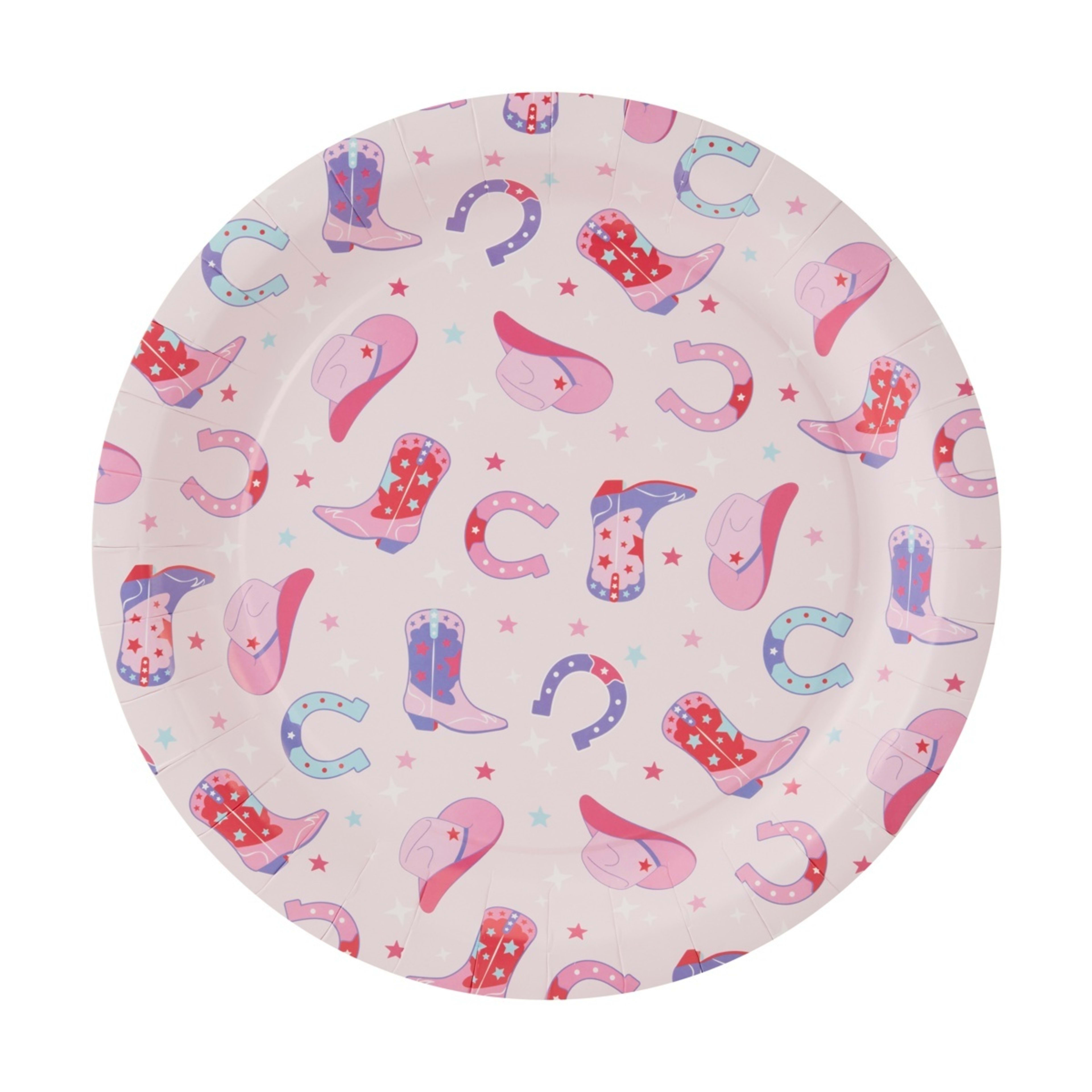 1 16 Piece Cowgirl Paper Plates
