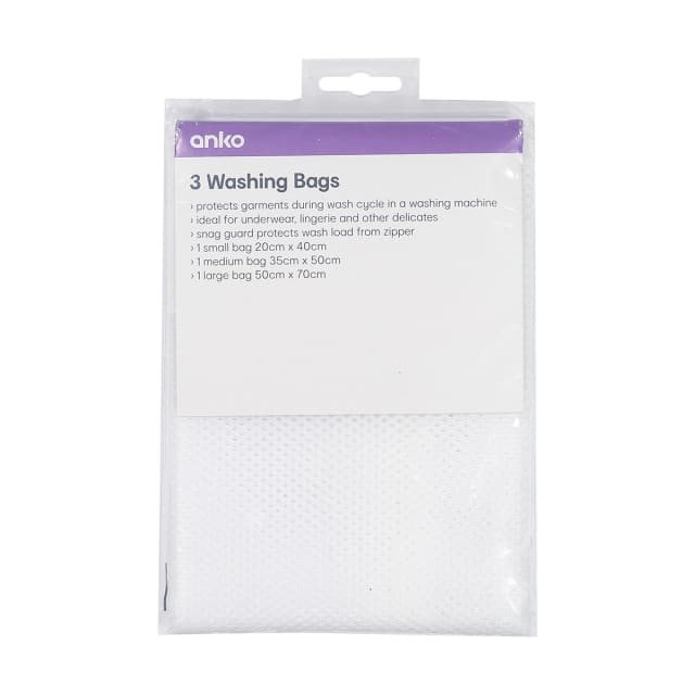 Washing Bags Set of 3 Kmart