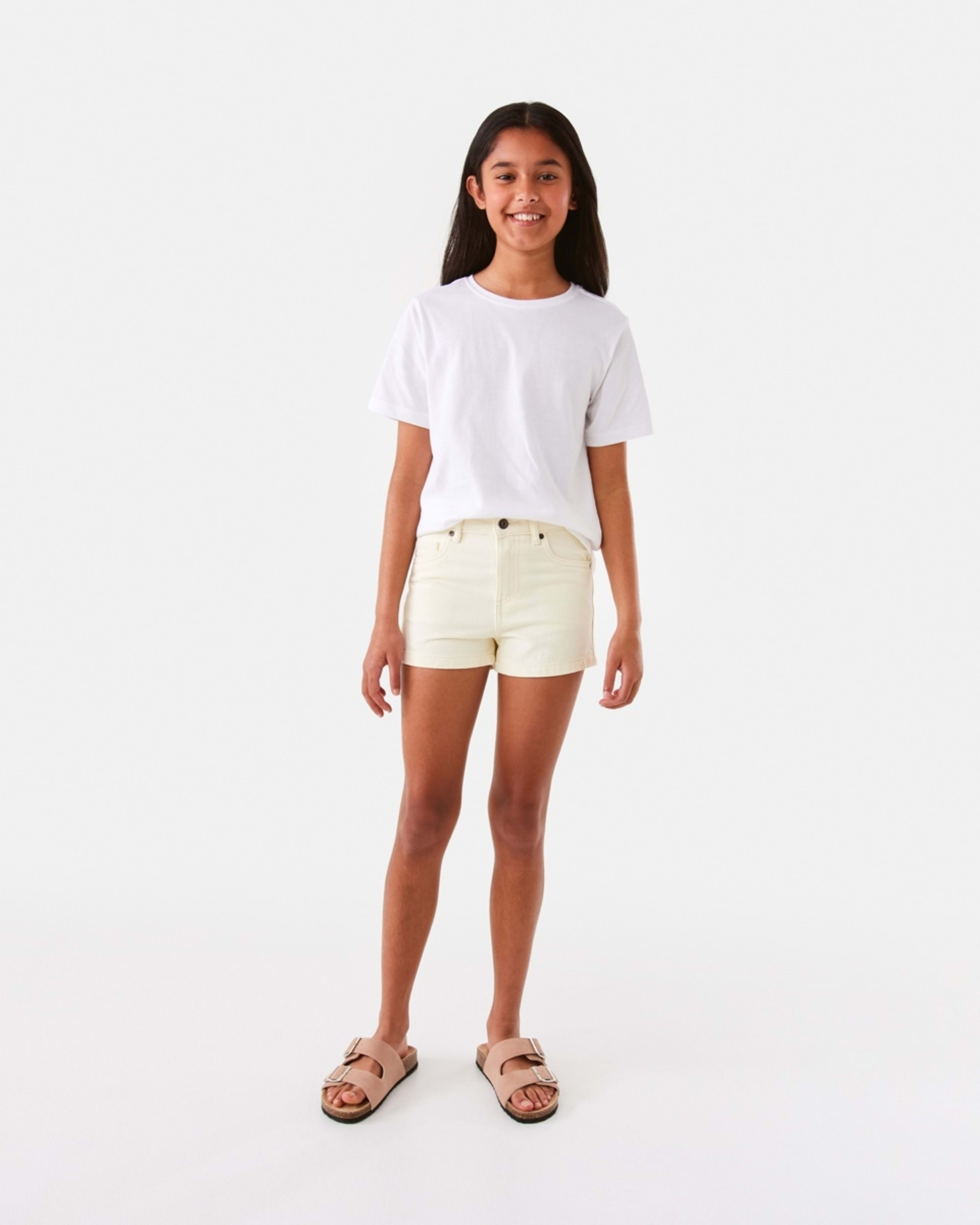 5 Denim Shorts Ecru, 5 of 8