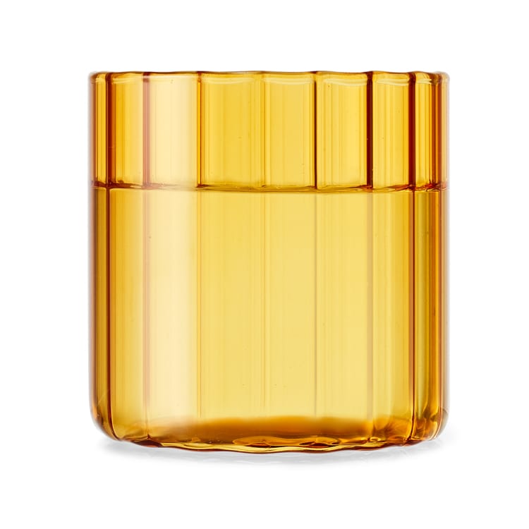 6 Amber Wavy Tumblers Kmart