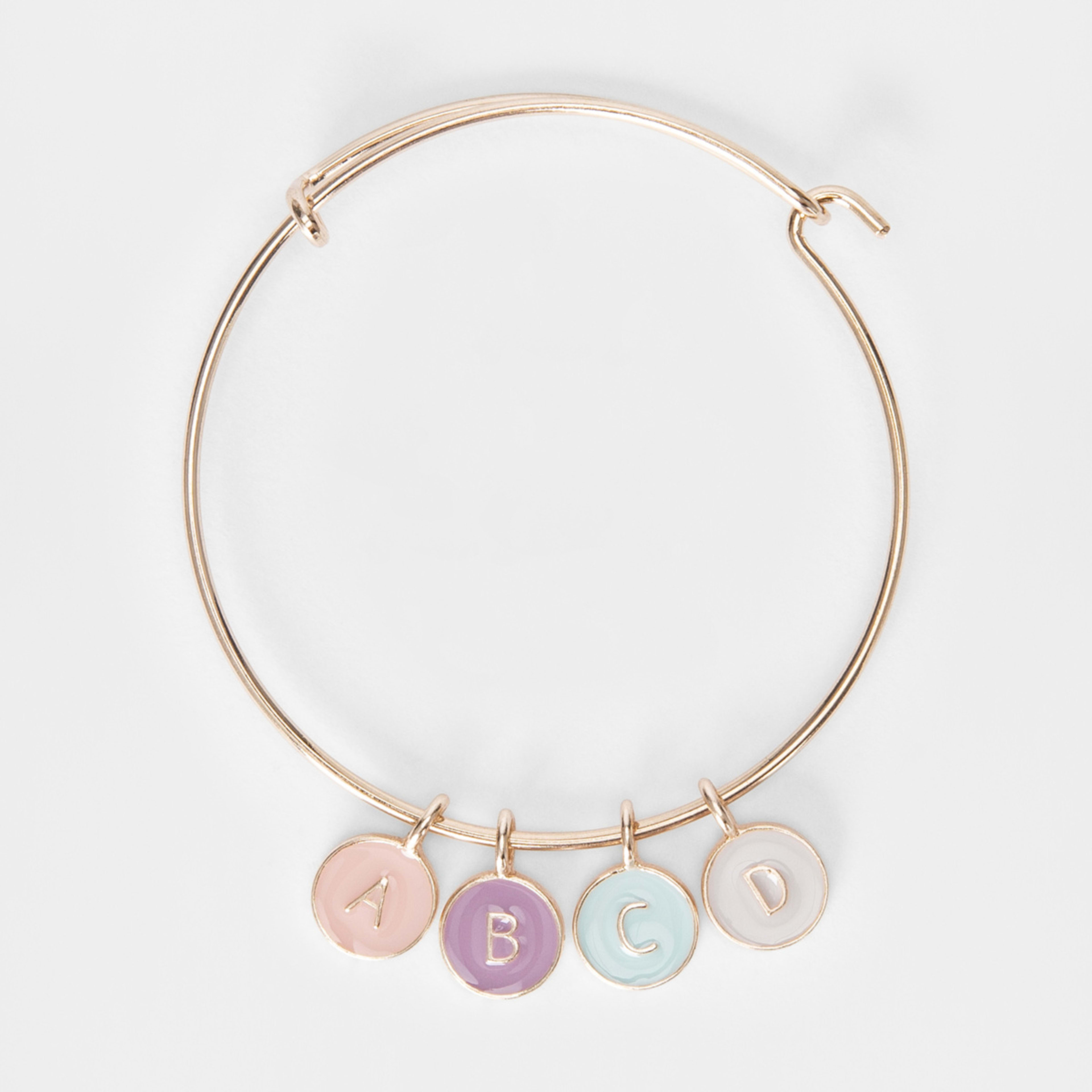 1 Alphabet Bracelet - Gold Tone