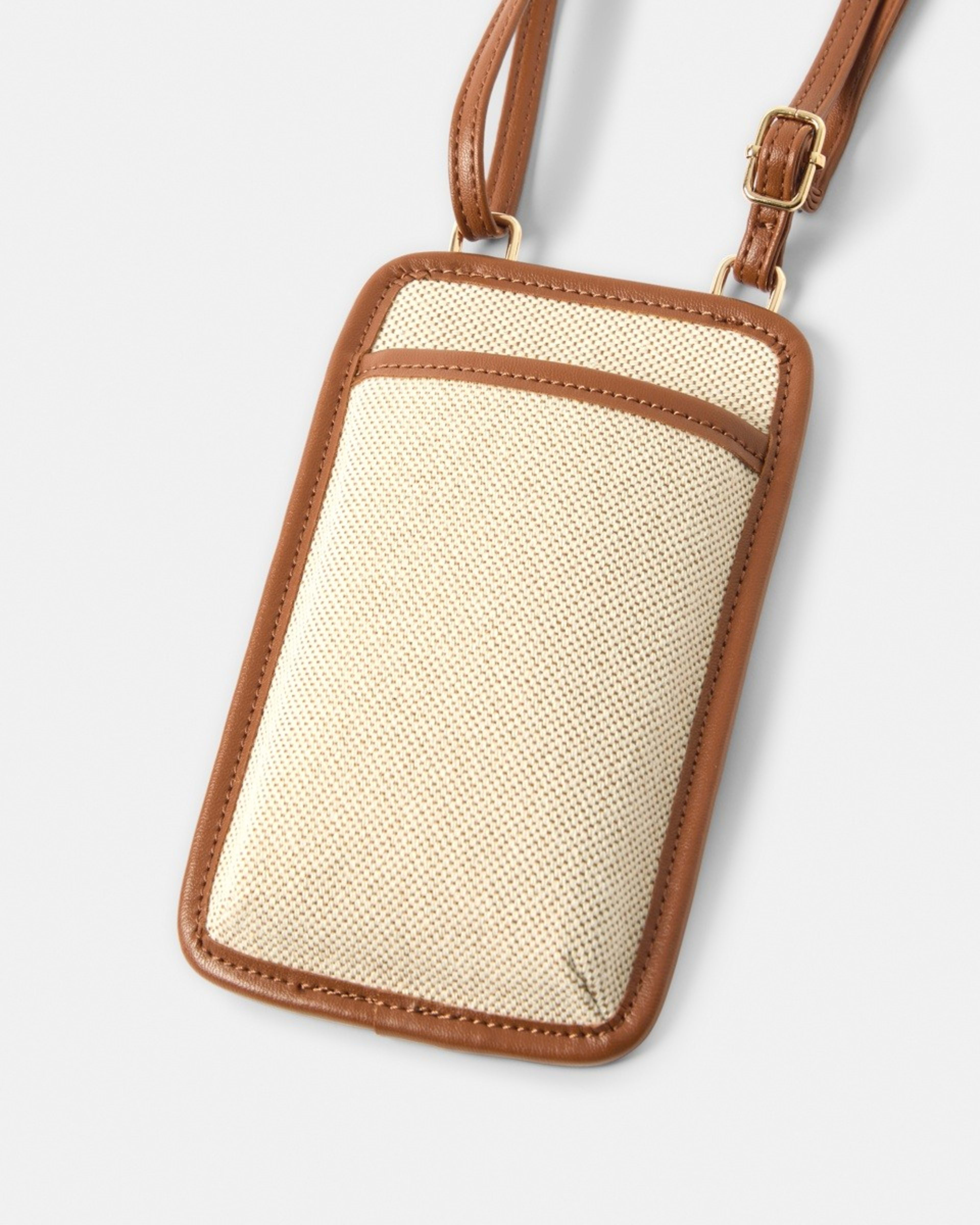 4 Contrast Phone Purse Natural, 4 of 8